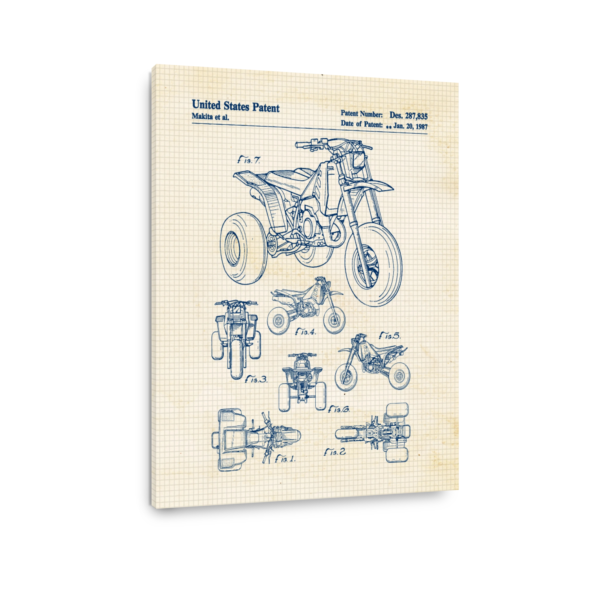 Motorcycle and ATV Patent Drawings