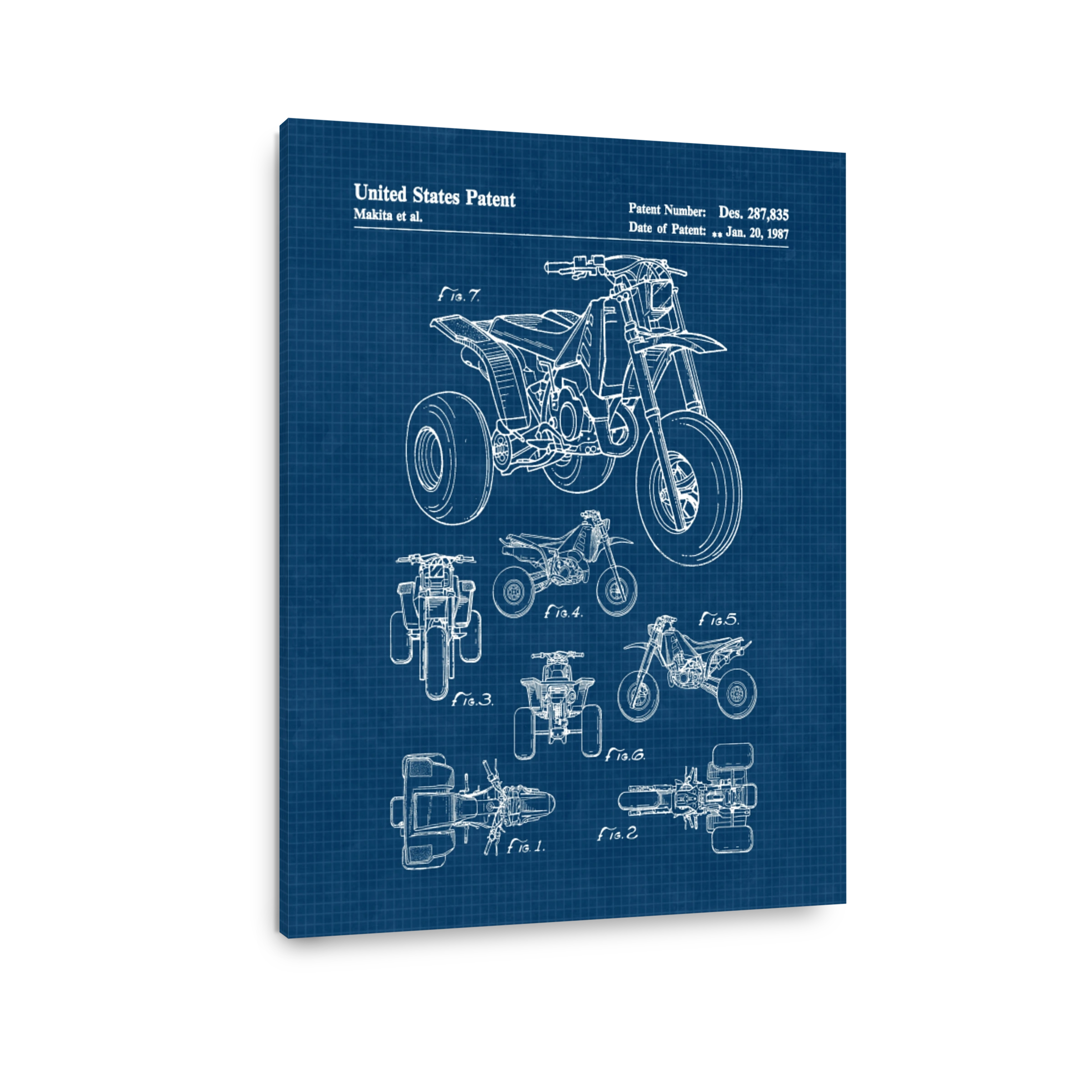 Vintage Motorcycle and ATV Patent Art
