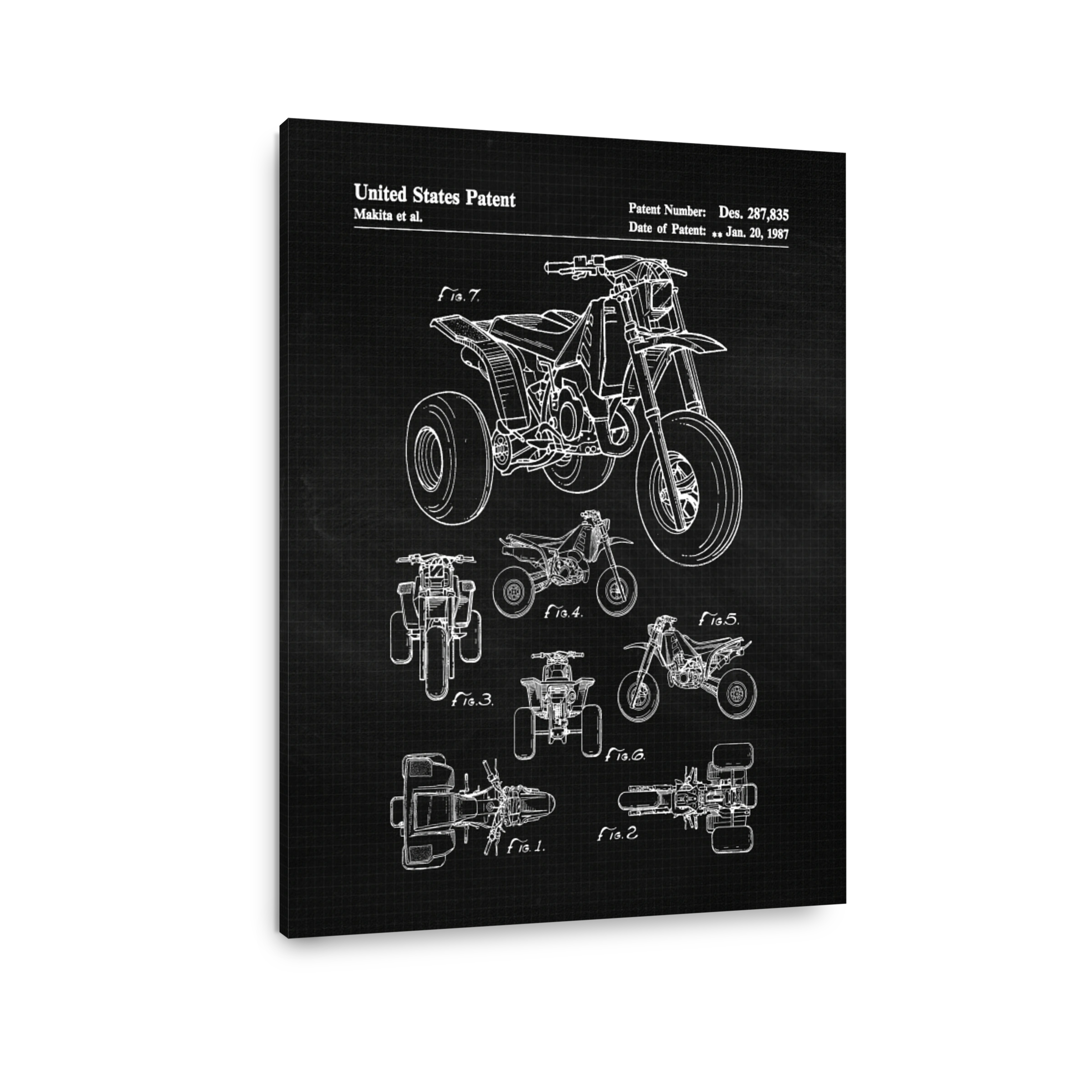 Motorcycle and ATV Patent Drawings