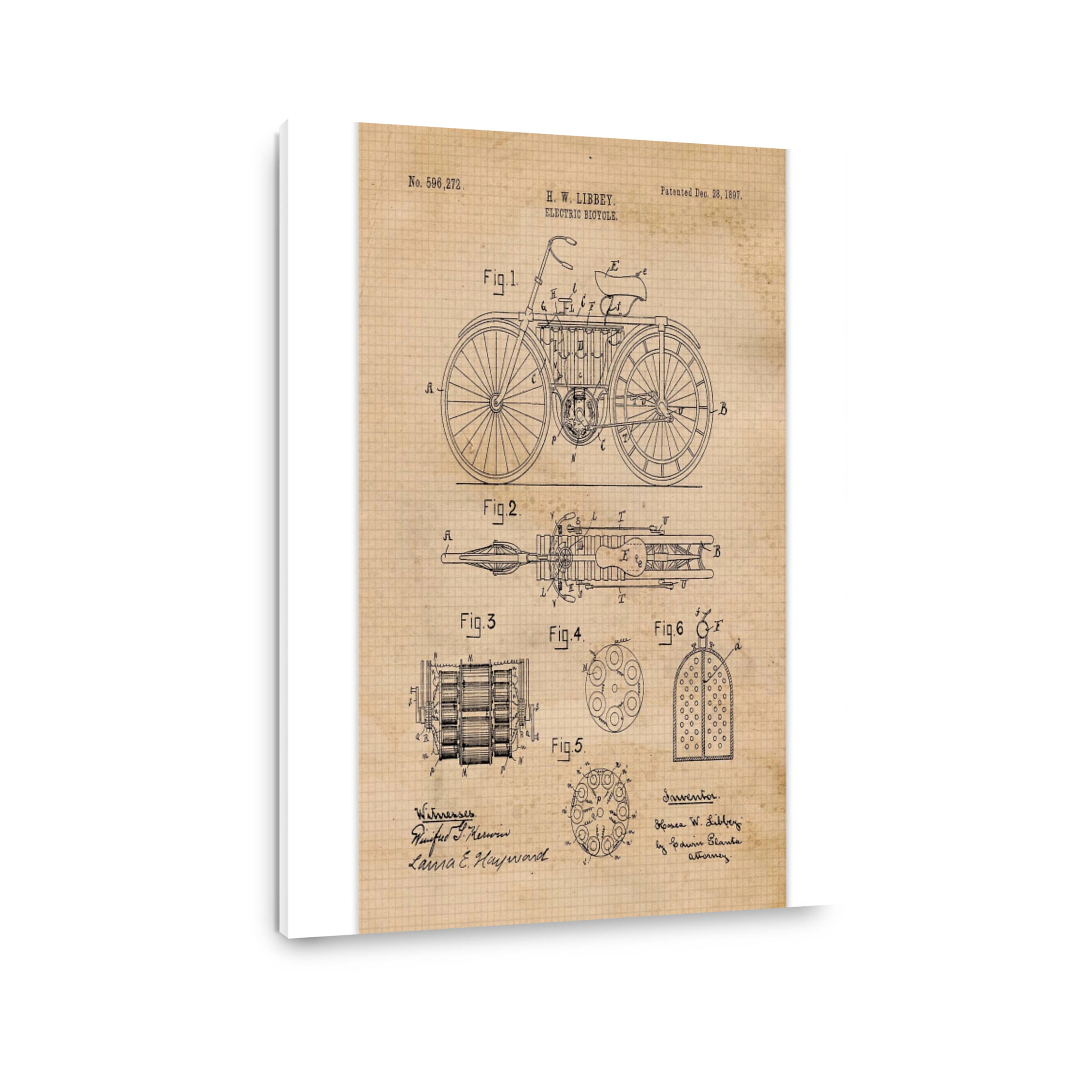 H. W. Libbey Electric Bicycle Patent