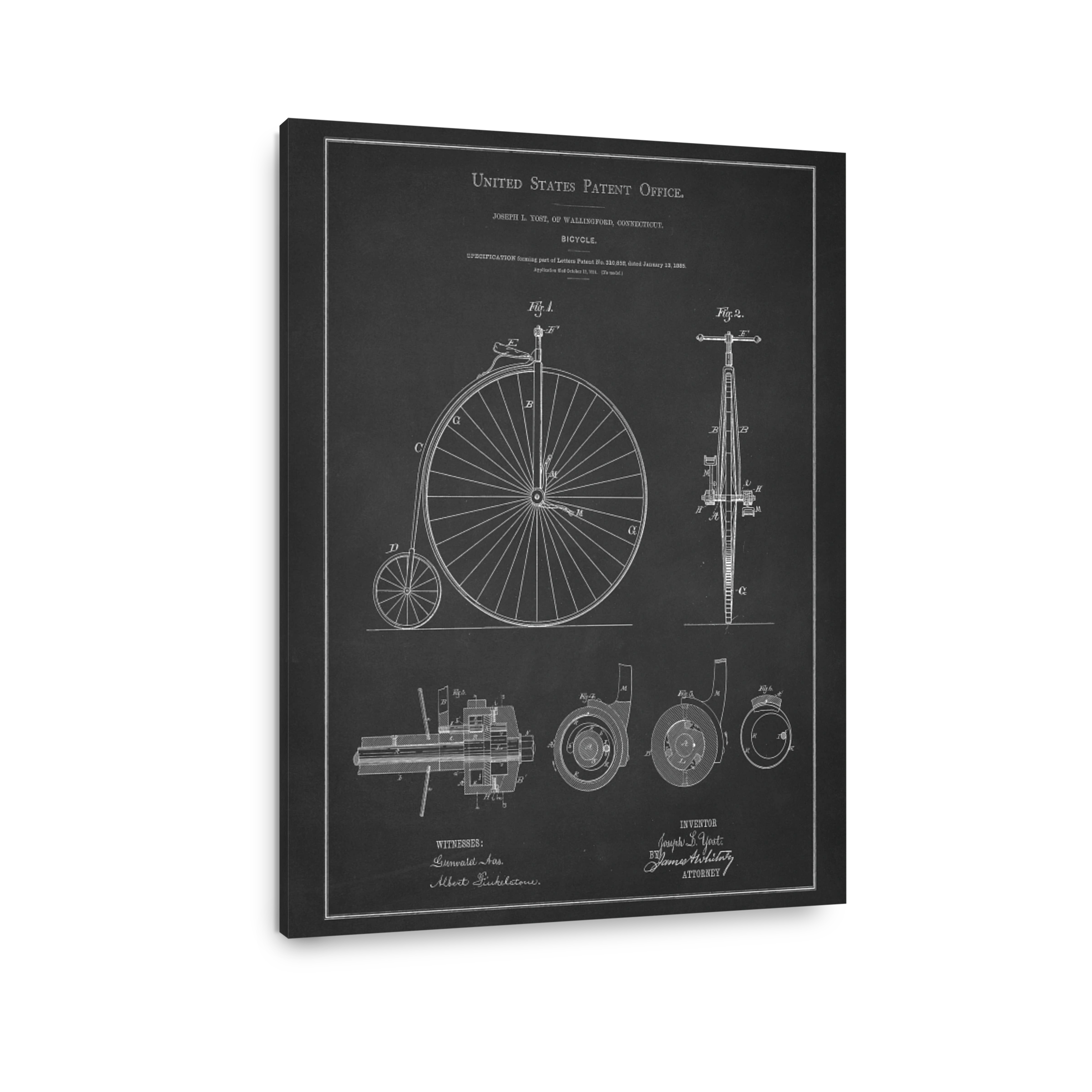 Vintage Bicycle Patent Art