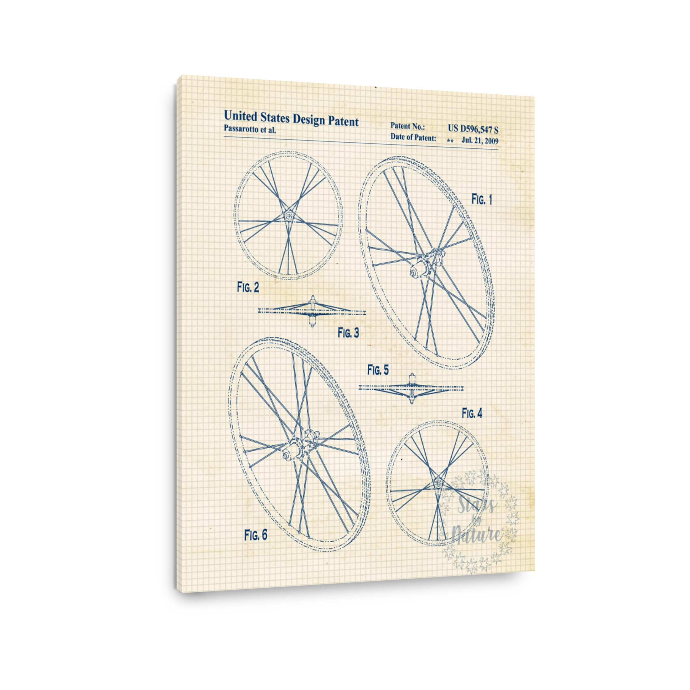Technical Bicycle Wheel Patent Art