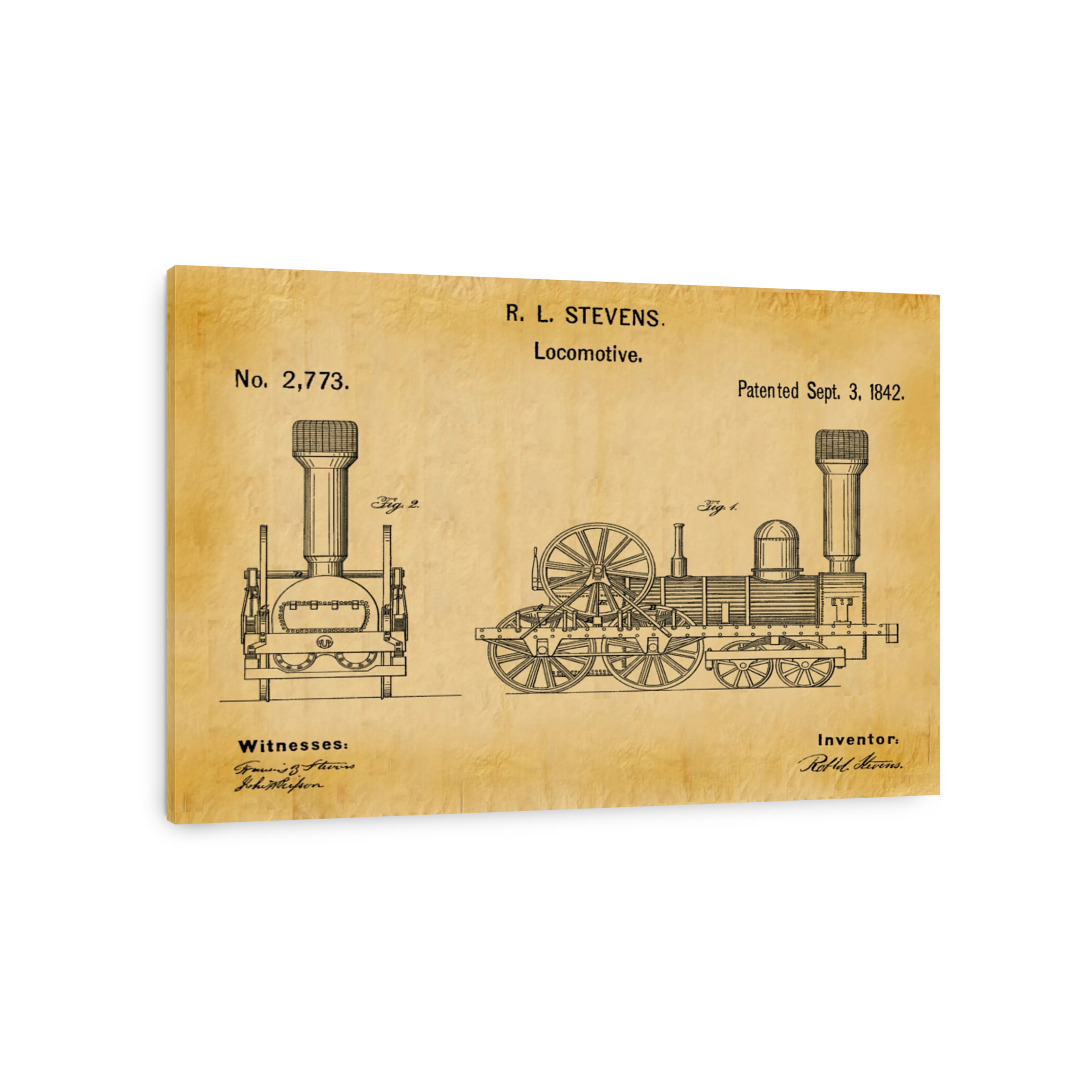 R. L. Stevens Locomotive Blueprint