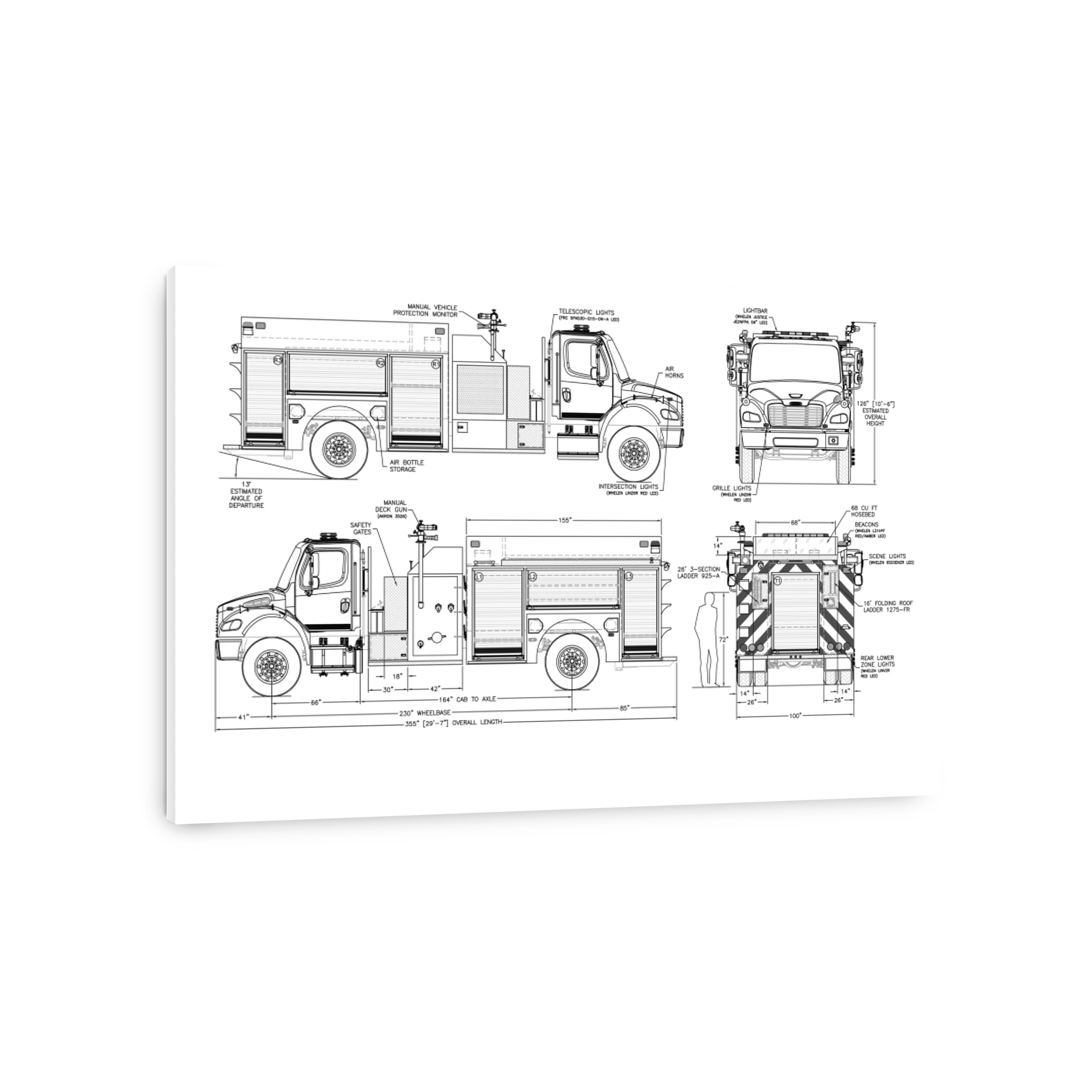Fire Truck Technical Blueprint