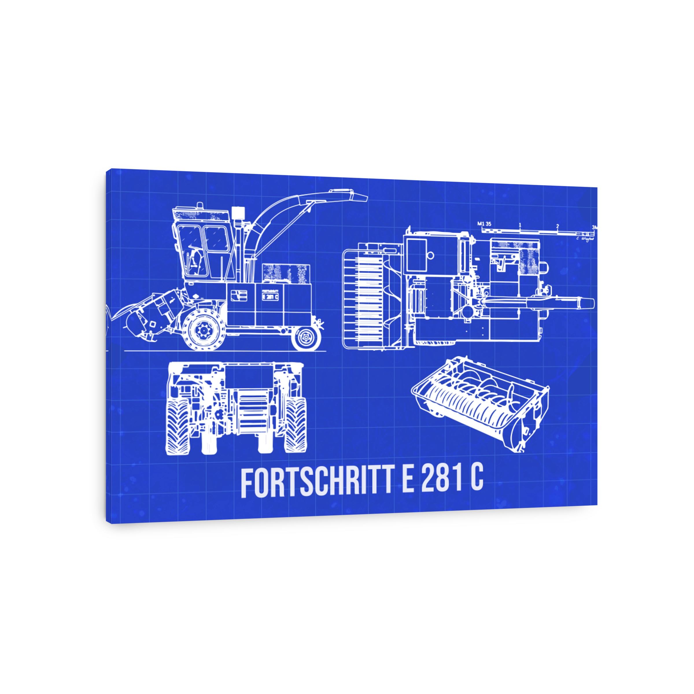Fortschritt E 281 C Forage Harvester Blueprint