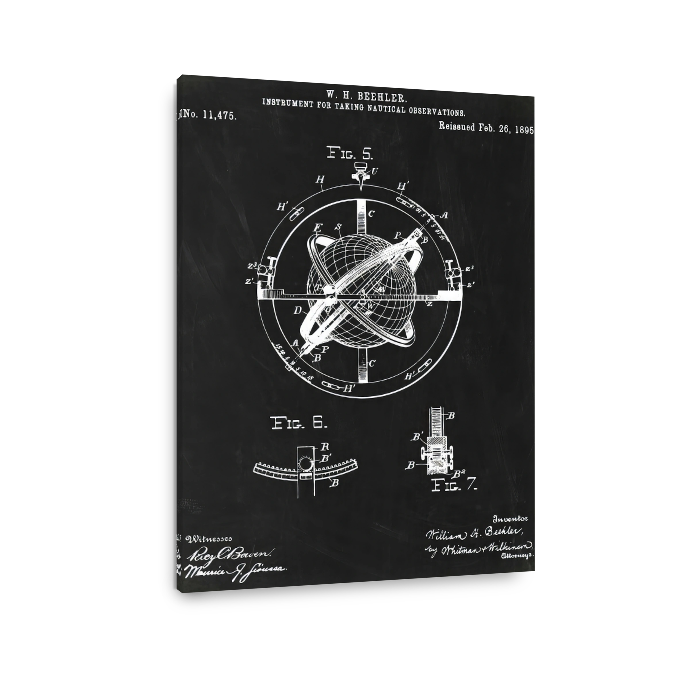Nautical Observation Instrument Blueprint