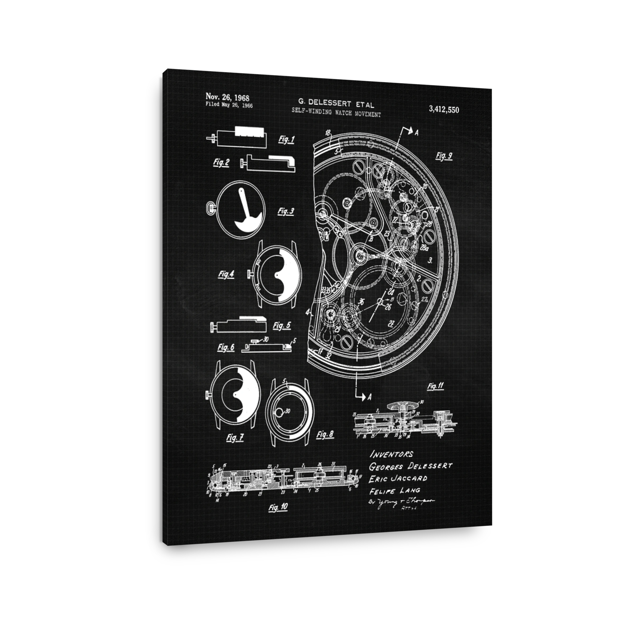 Self-Winding Watch Movement Blueprint