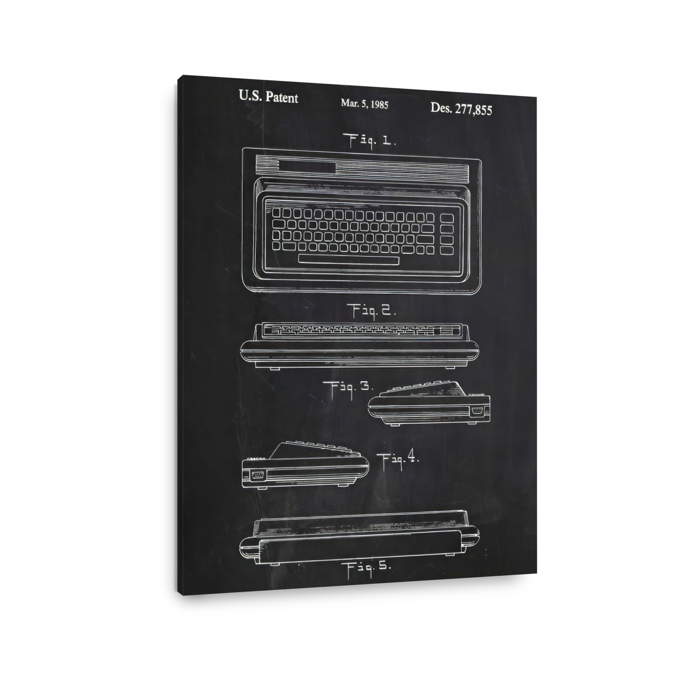 Vintage Computer Patent Blueprint