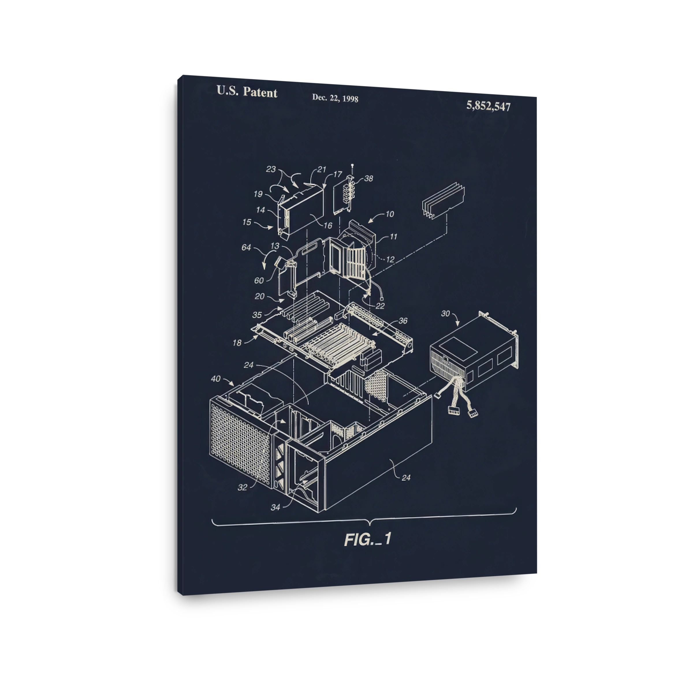 Computer Case Assembly Blueprint