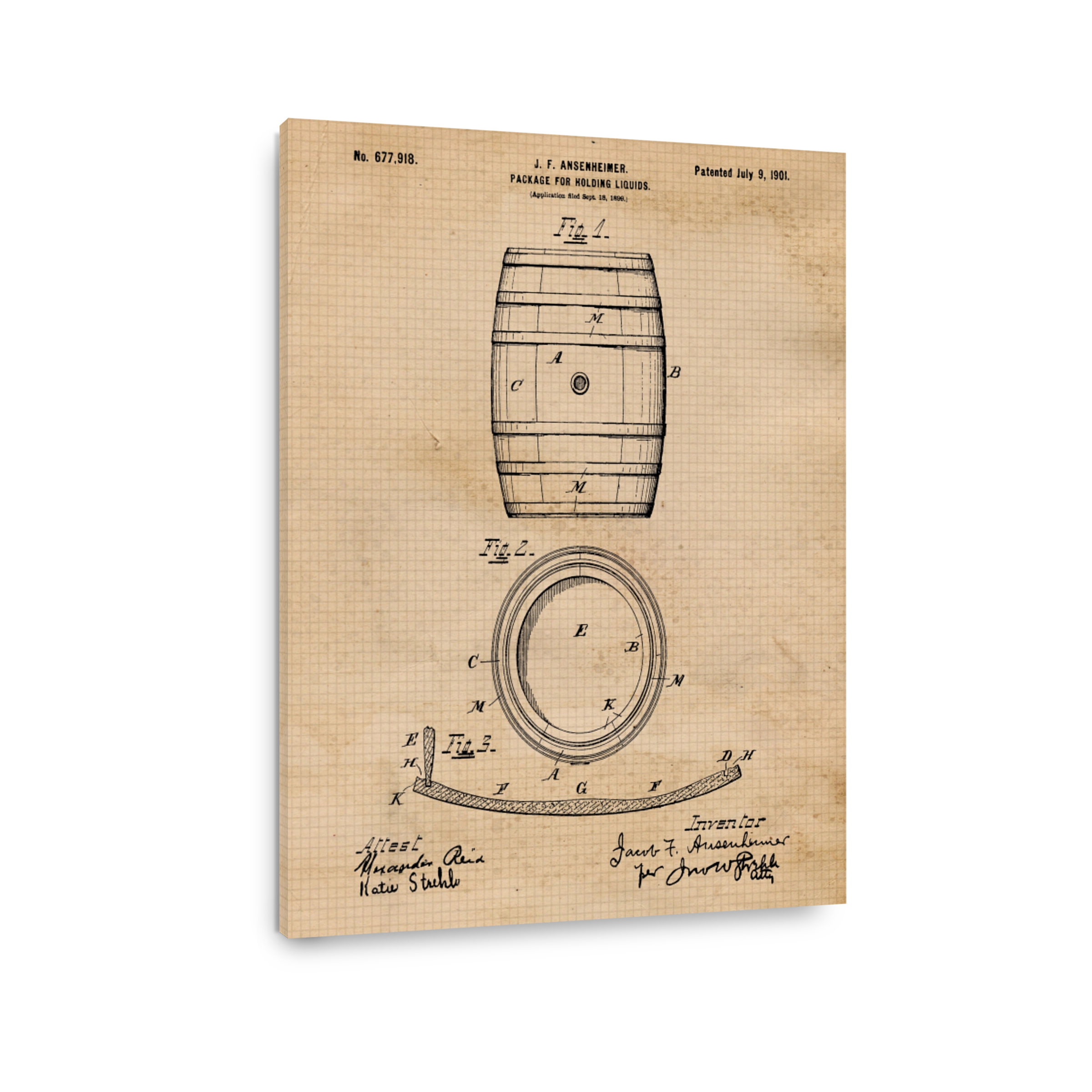 J. F. Ansenheimer Barrel Blueprint