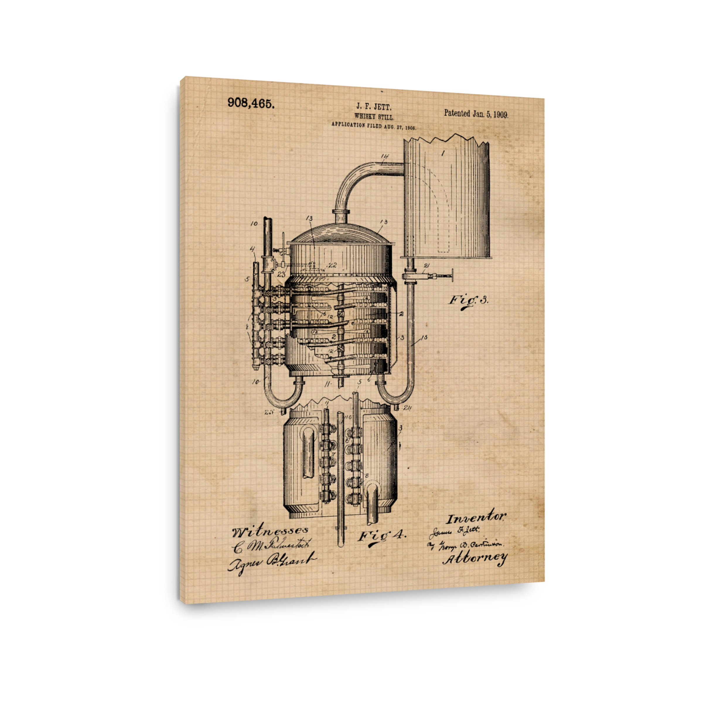 J. F. Jett Whisky Still Blueprint
