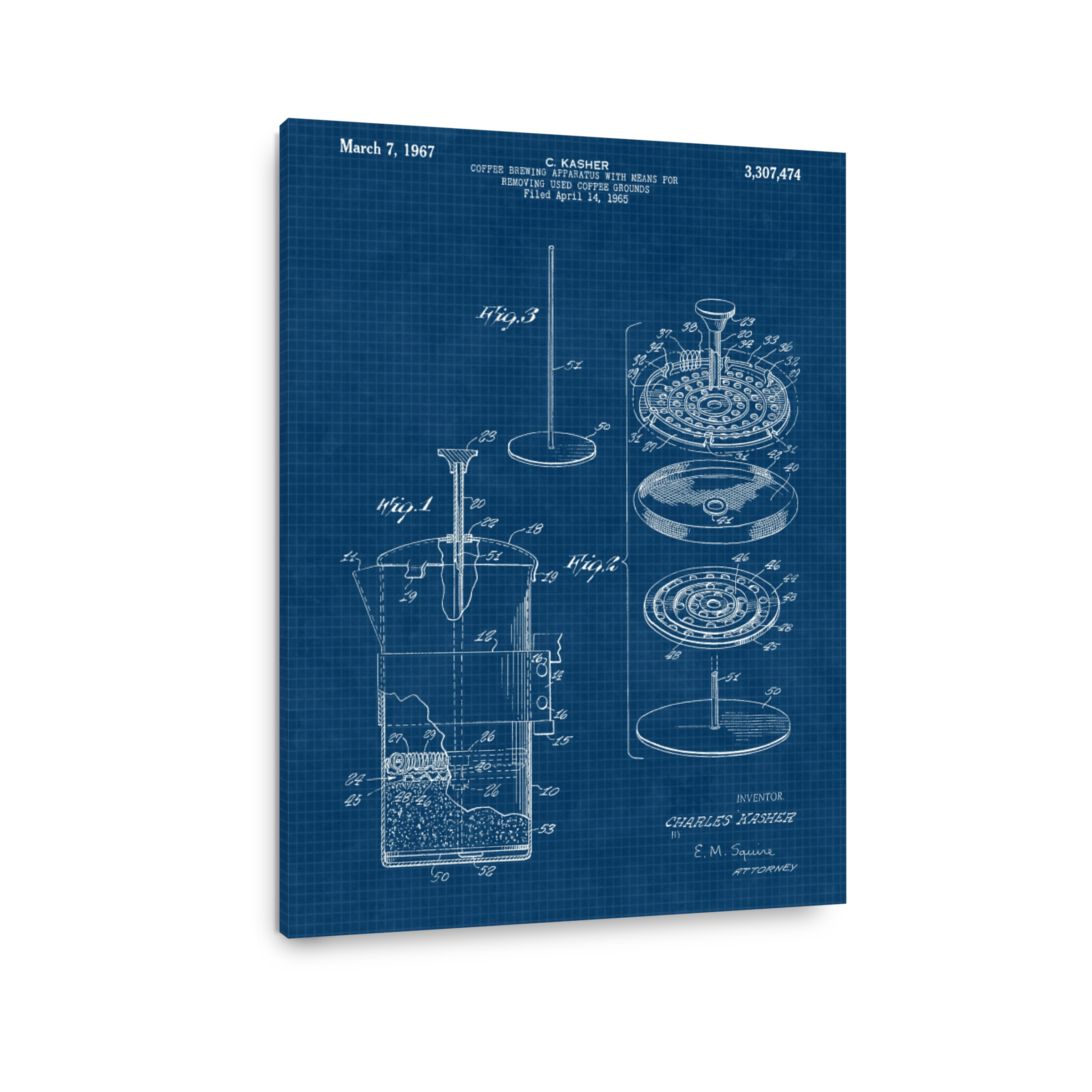 Coffee Brewing Apparatus Patent Blueprint