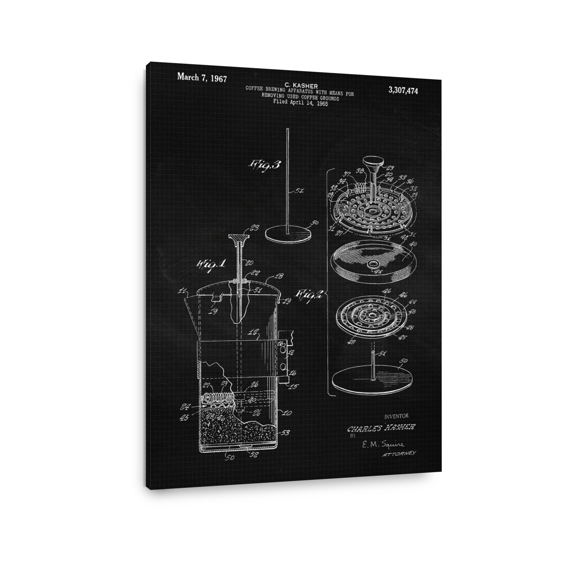 Coffee Brewing Apparatus Patent Drawing