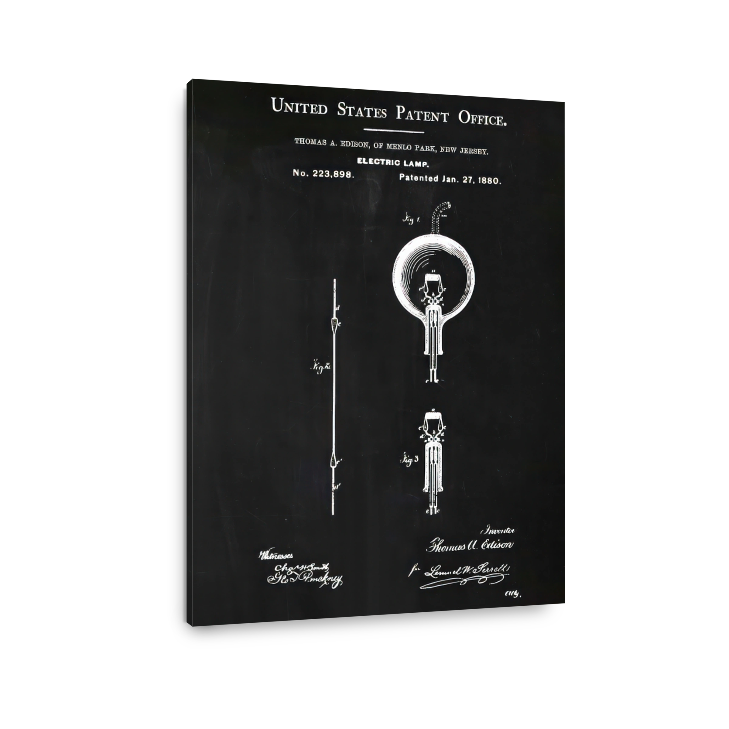 Thomas Edison's Electric Lamp Patent