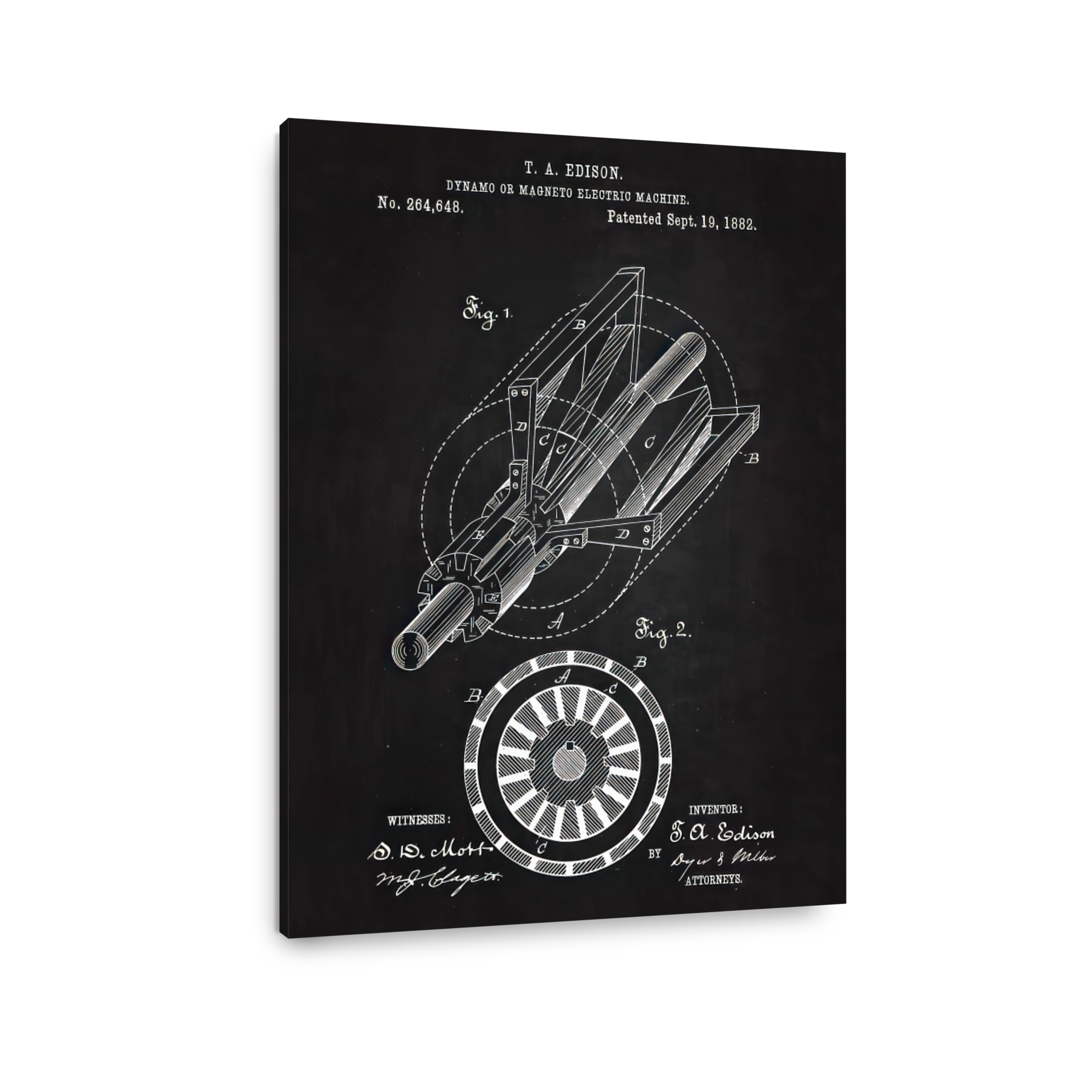Edison Dynamo Electric Machine Patent Art