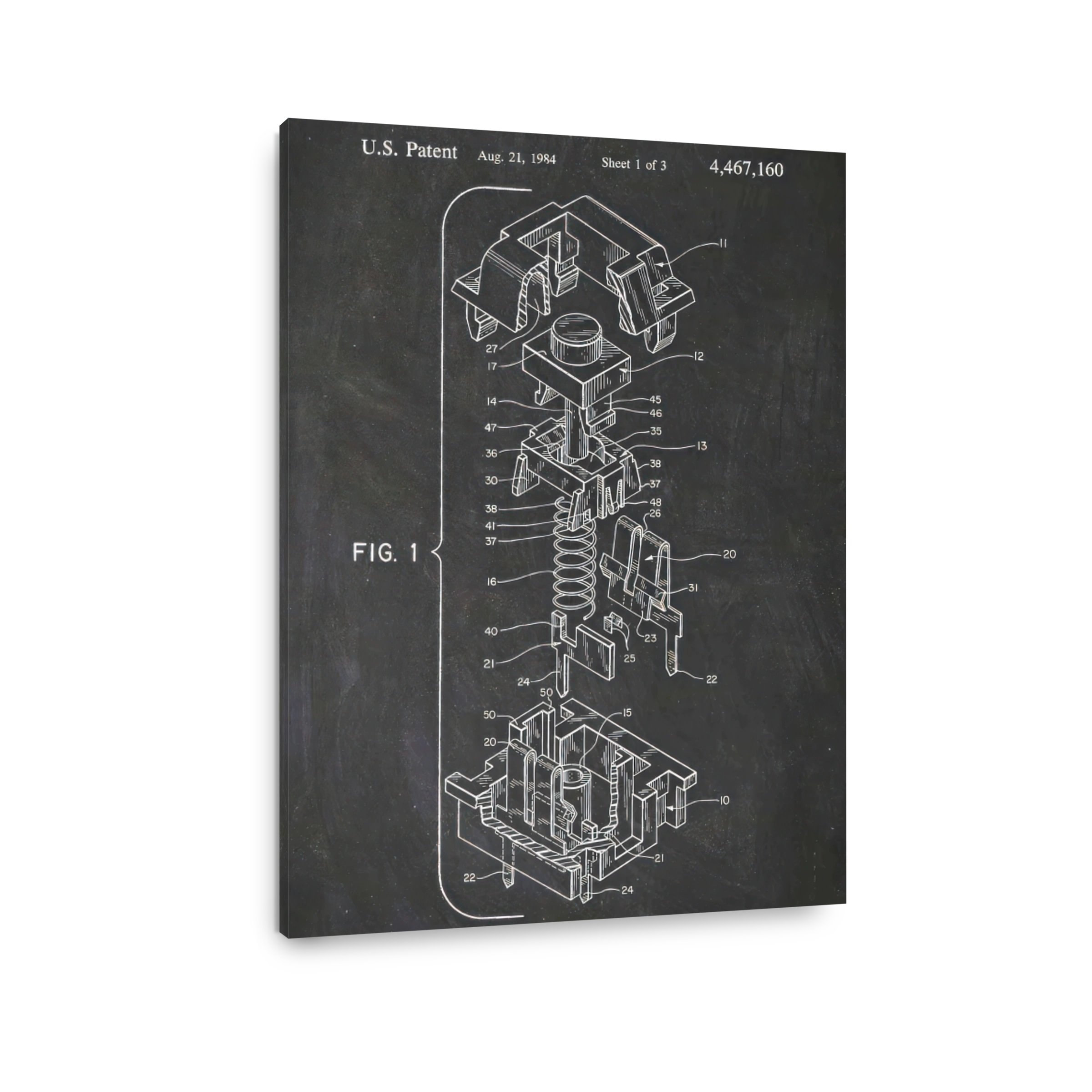 Mechanical Keyboard Switch Patent Diagram