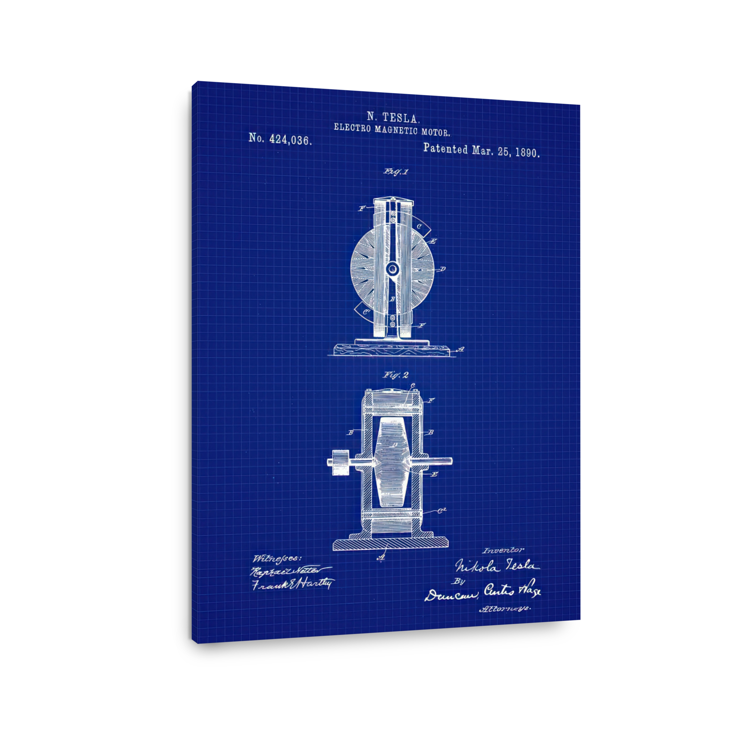 Nikola Tesla Electro Magnetic Motor Patent