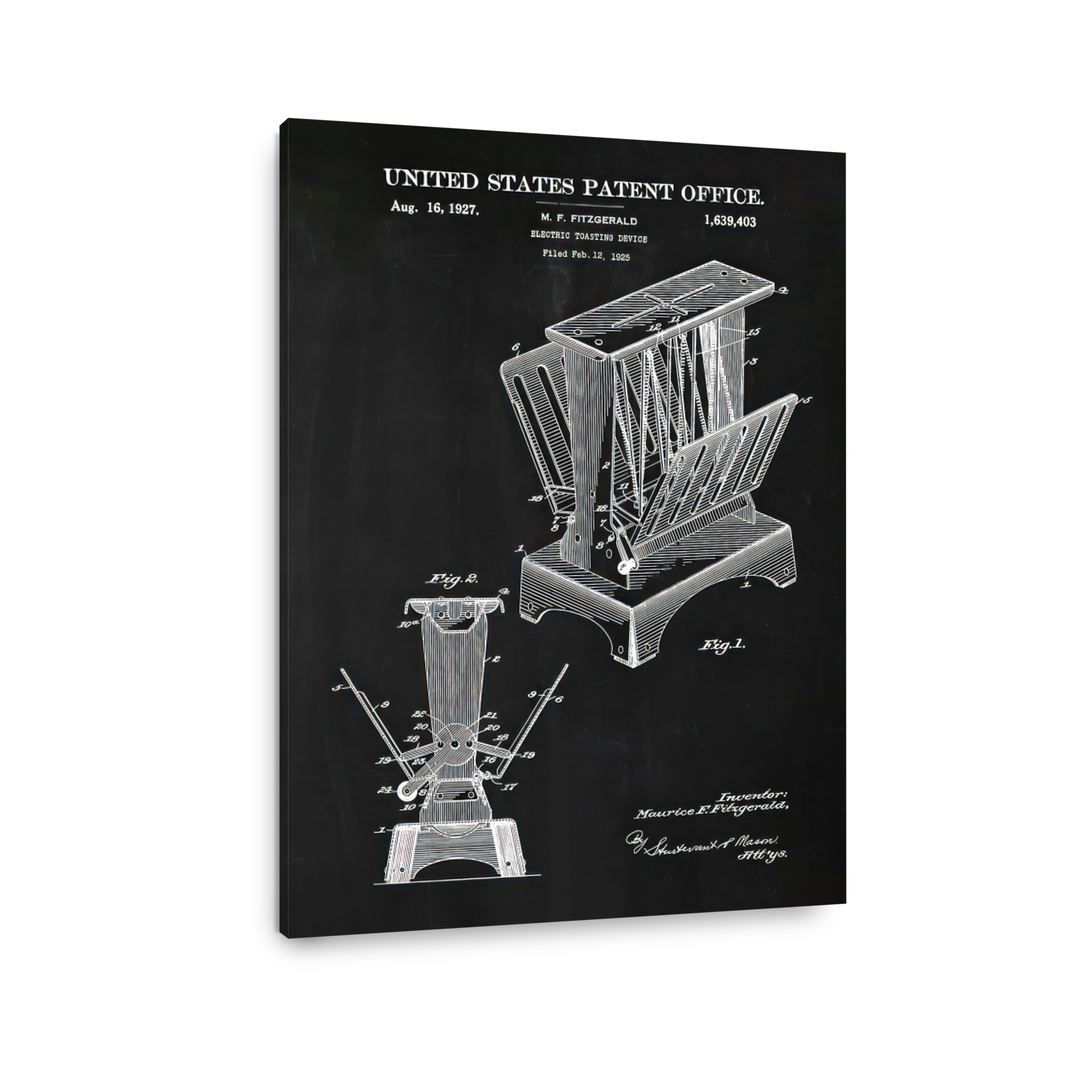 Vintage Electric Toaster Patent Art