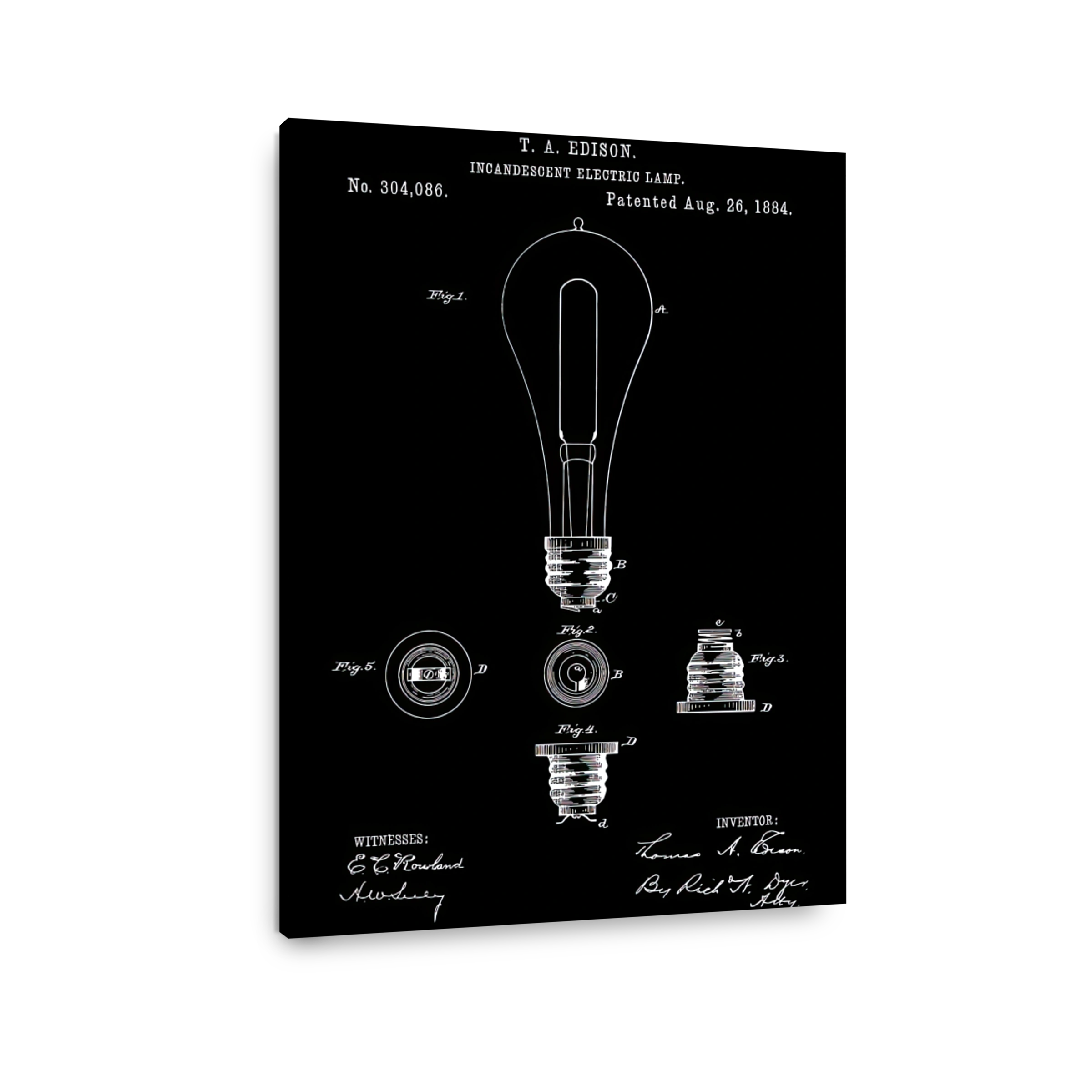 Thomas Edison's Incandescent Lamp Patent