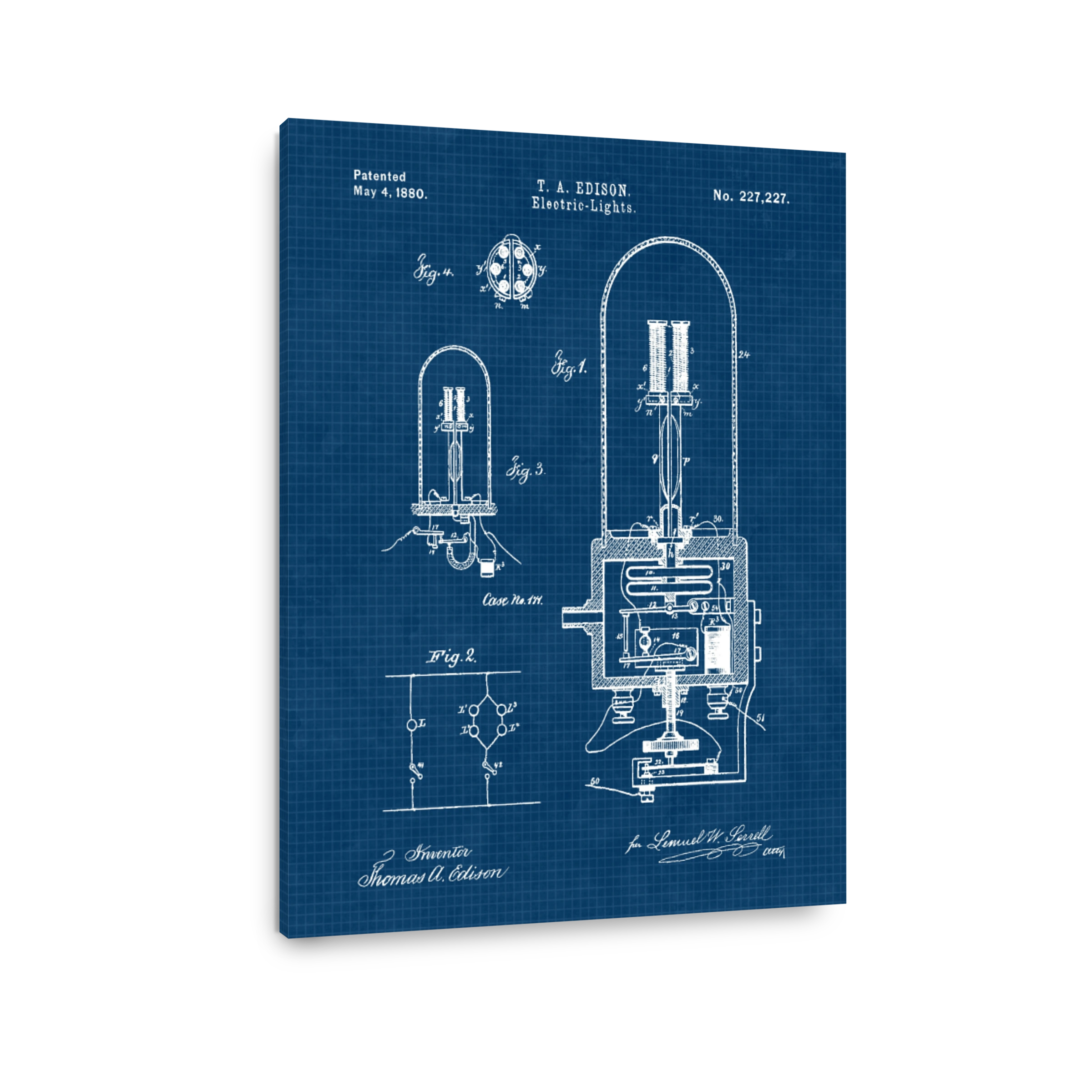 Thomas Edison Electric Light Bulb Patent