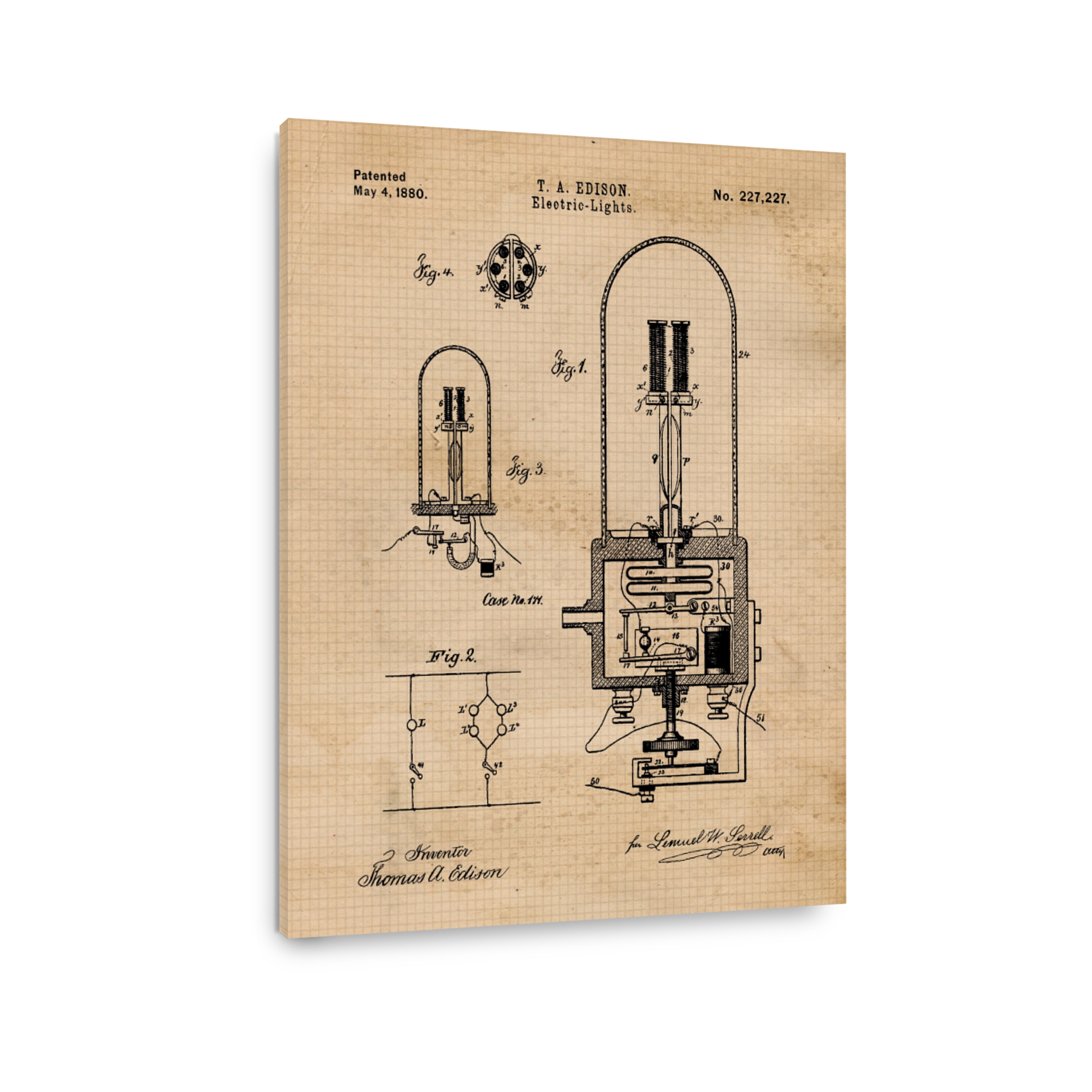 Thomas Edison Electric Light Patent