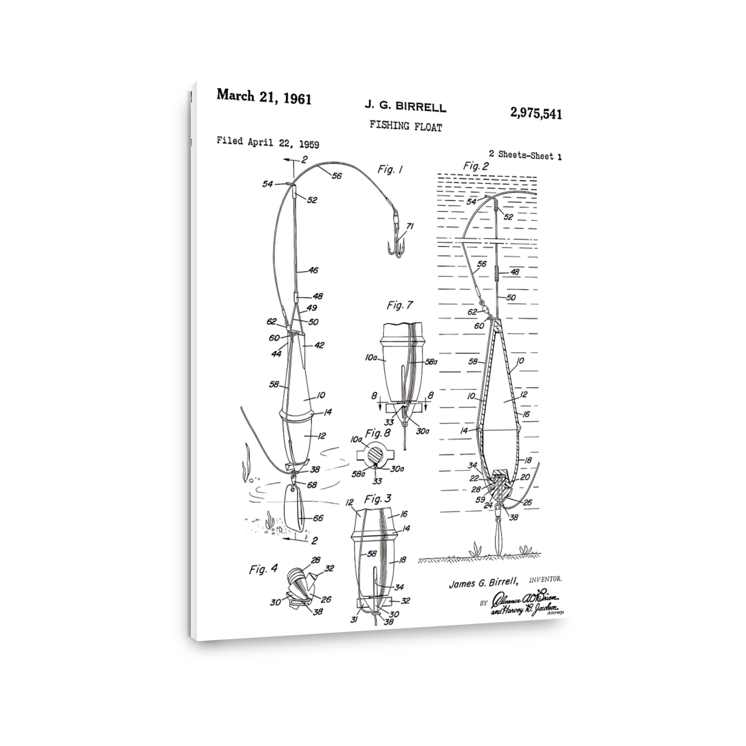 Fishing Float Patent Blueprint