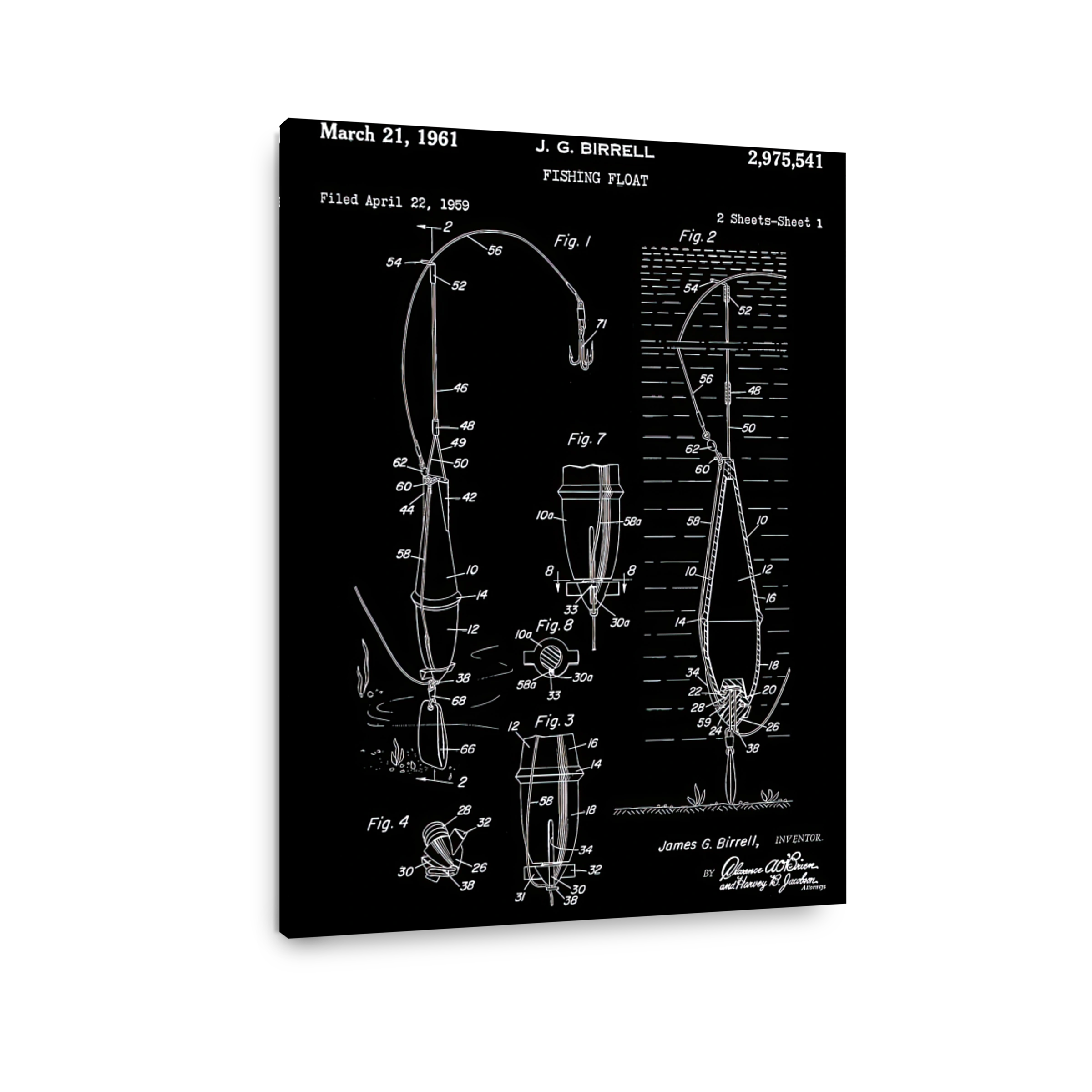 Fishing Float Patent Blueprint