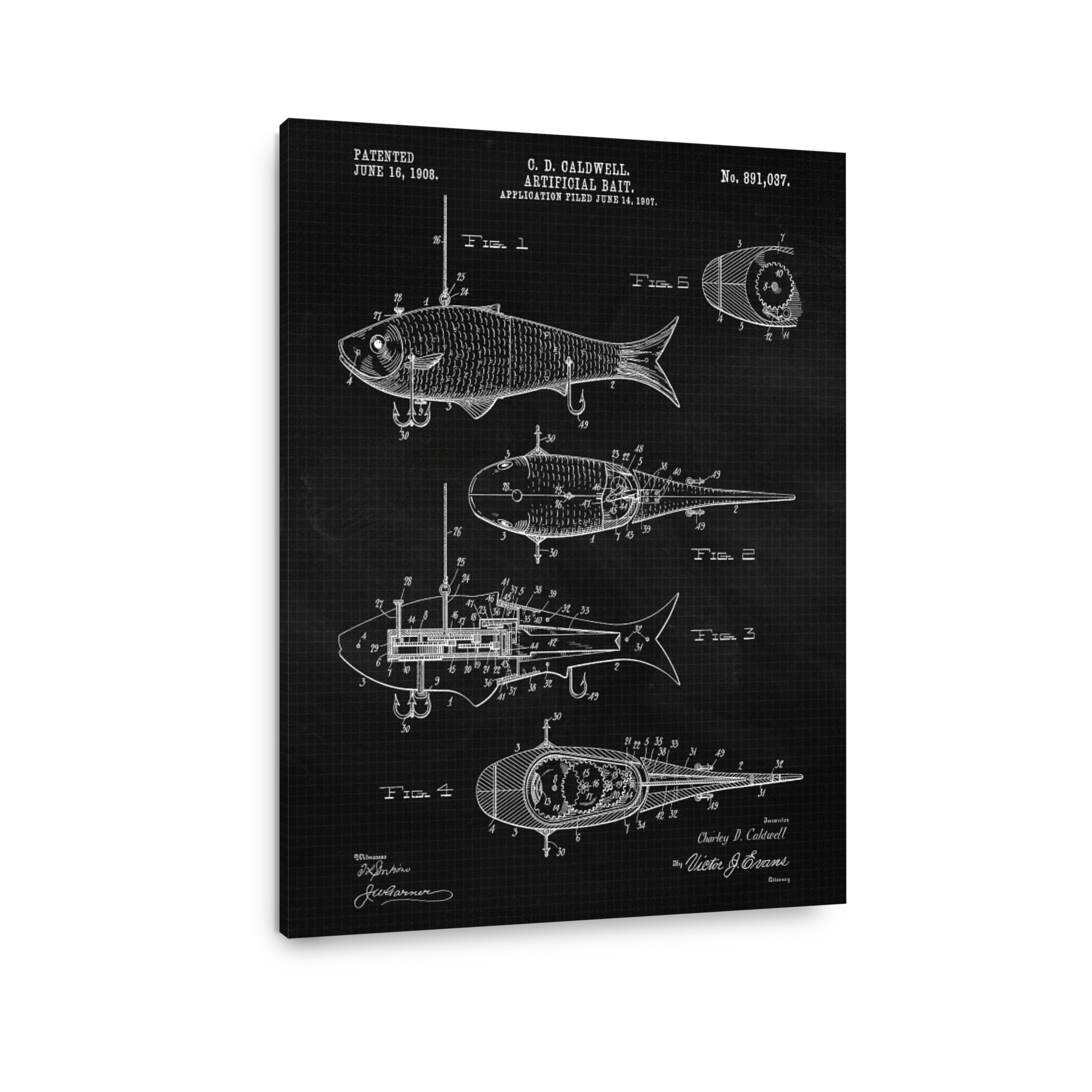 Artificial Bait Patent Drawing