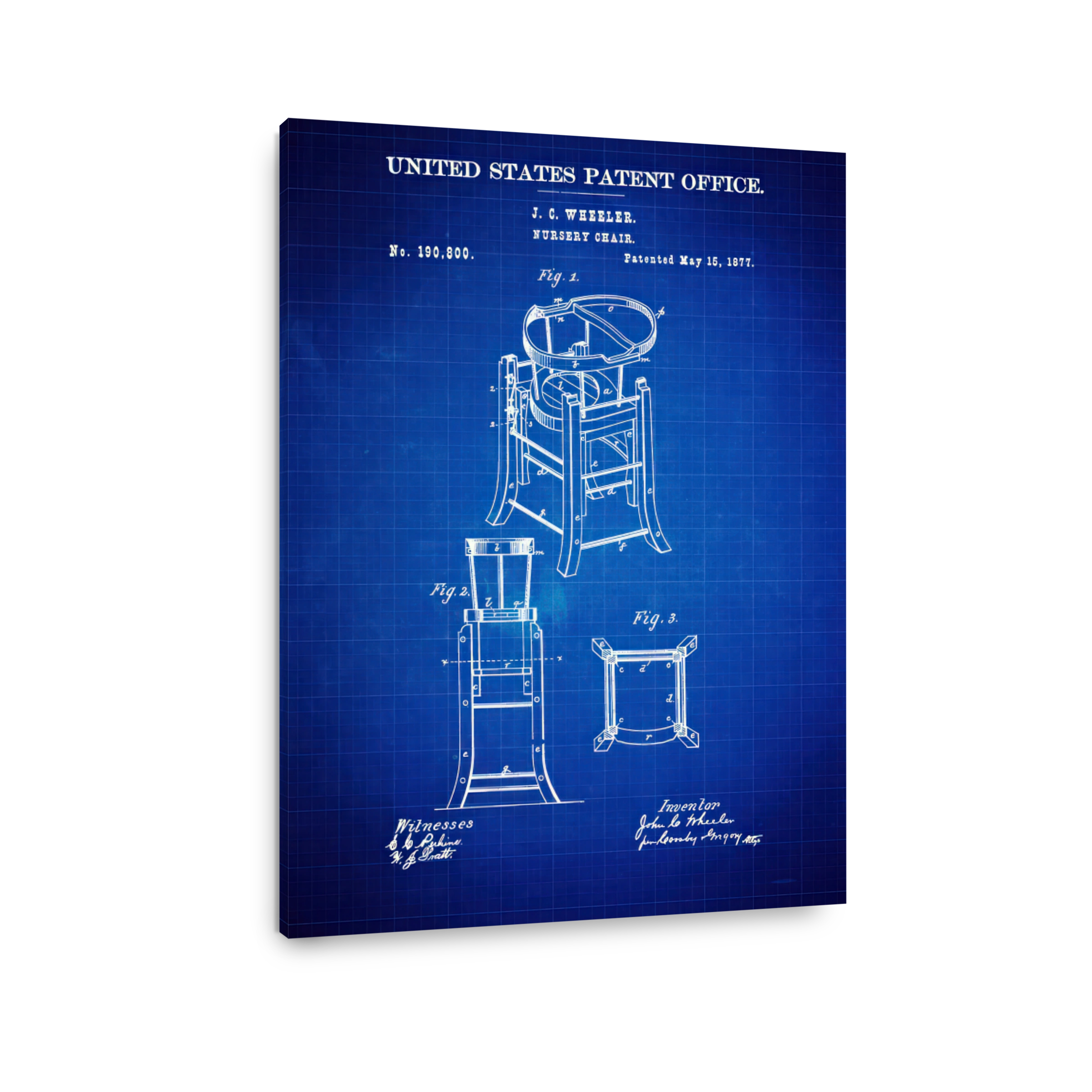 J. C. Wheeler Nursery Chair Patent