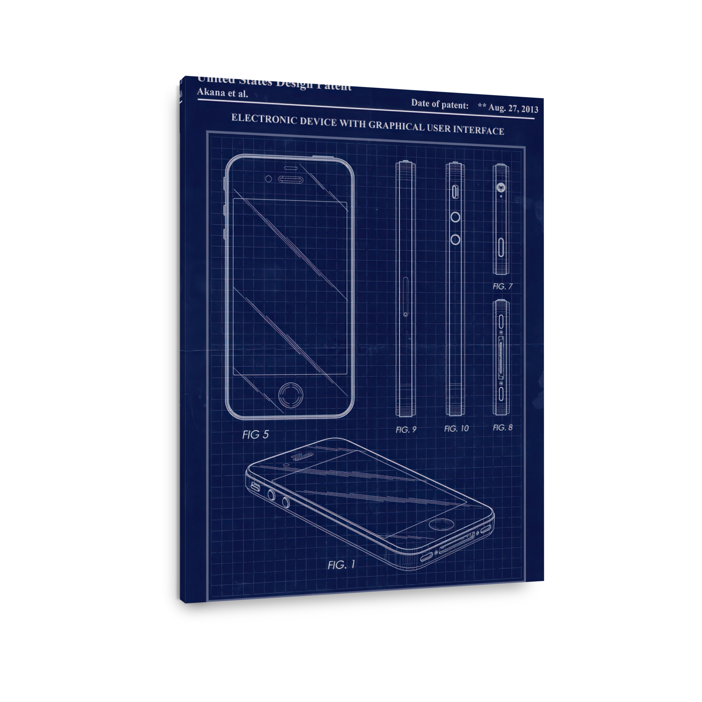 Electronic Device Blueprint Patent Art