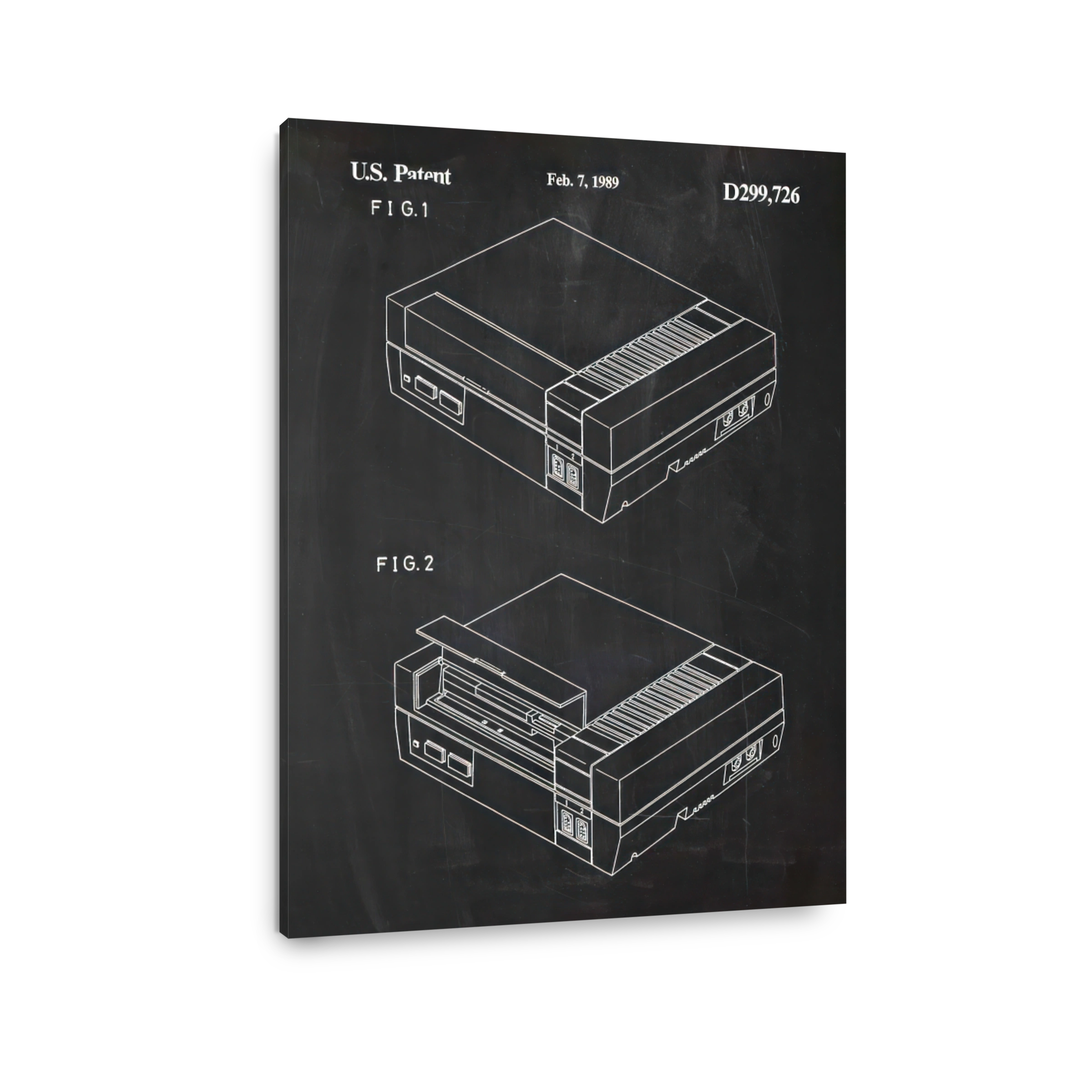 Video Game Console Patent Drawing