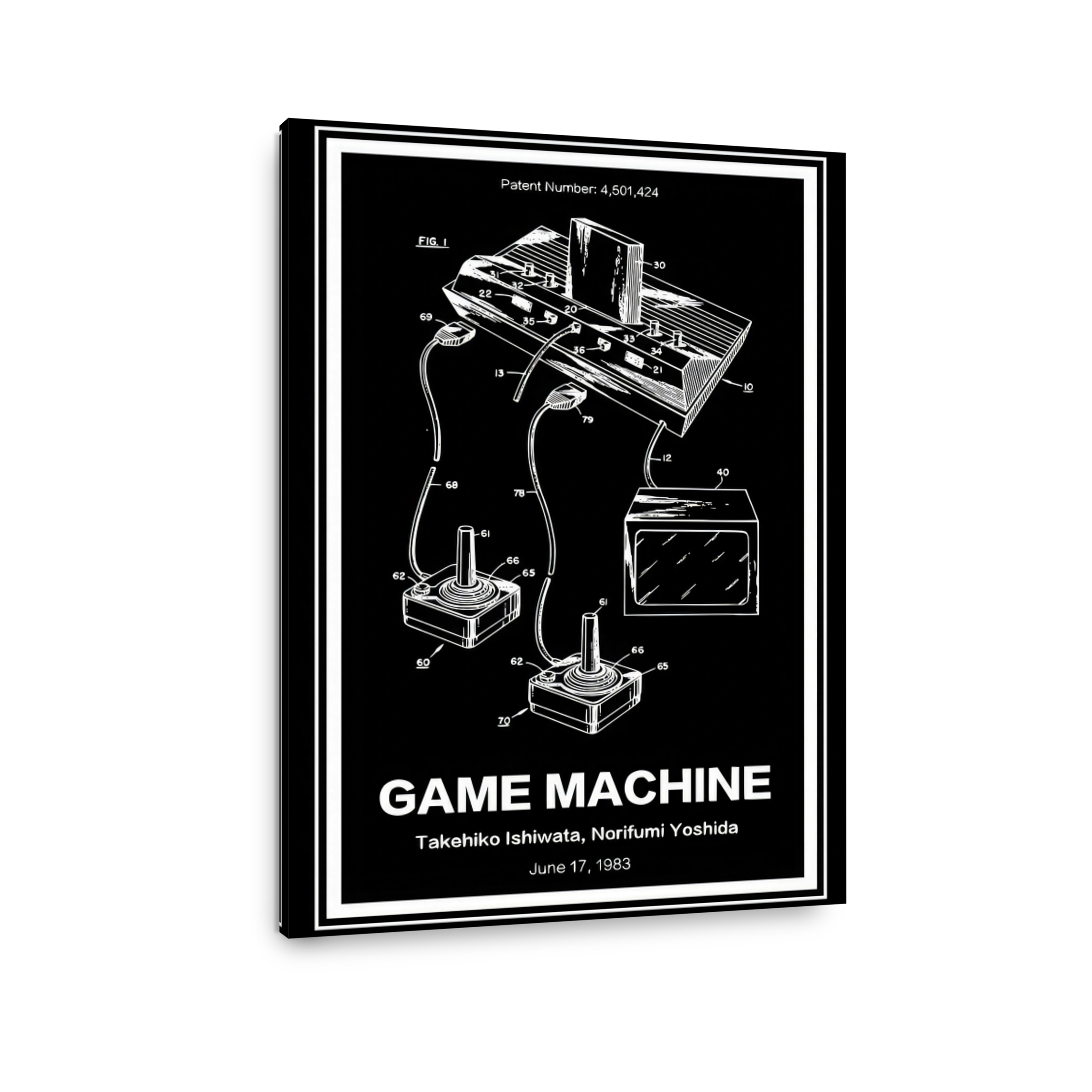 Vintage Game Machine Patent Art