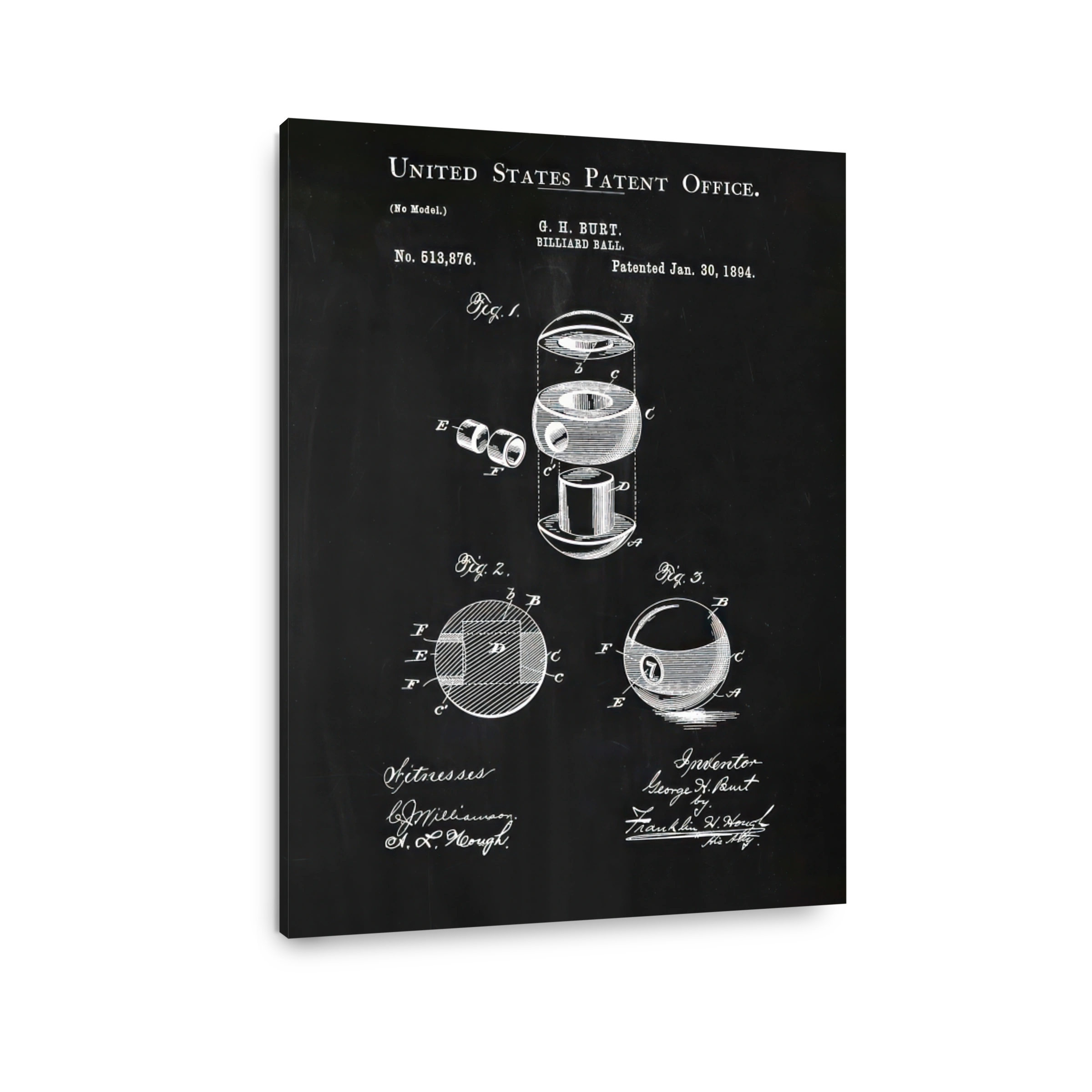 Billiard Ball Patent Drawing