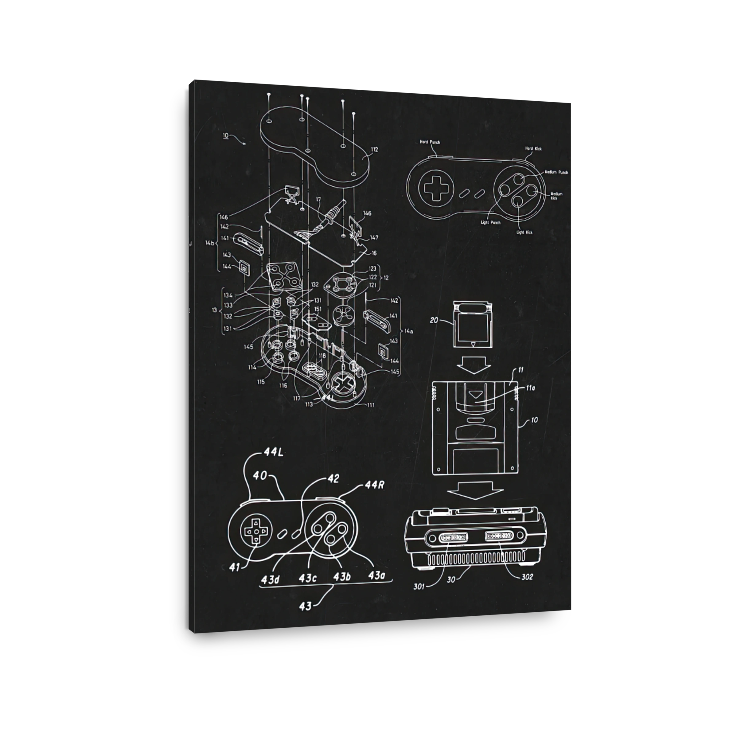 Exploded View Game Controller Blueprint