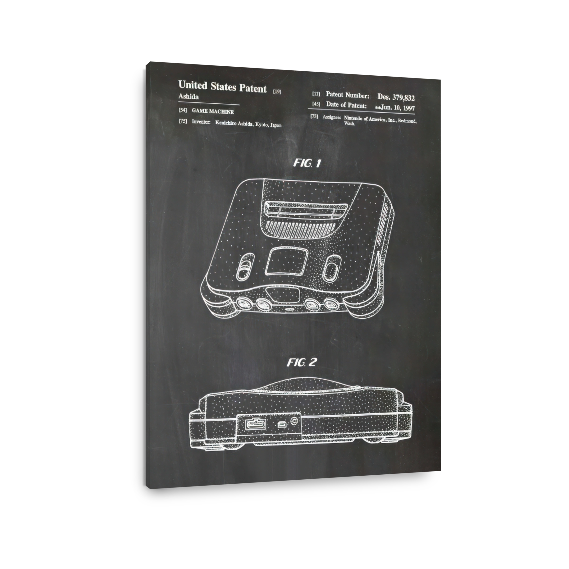 Nintendo N64 Game Machine Blueprint