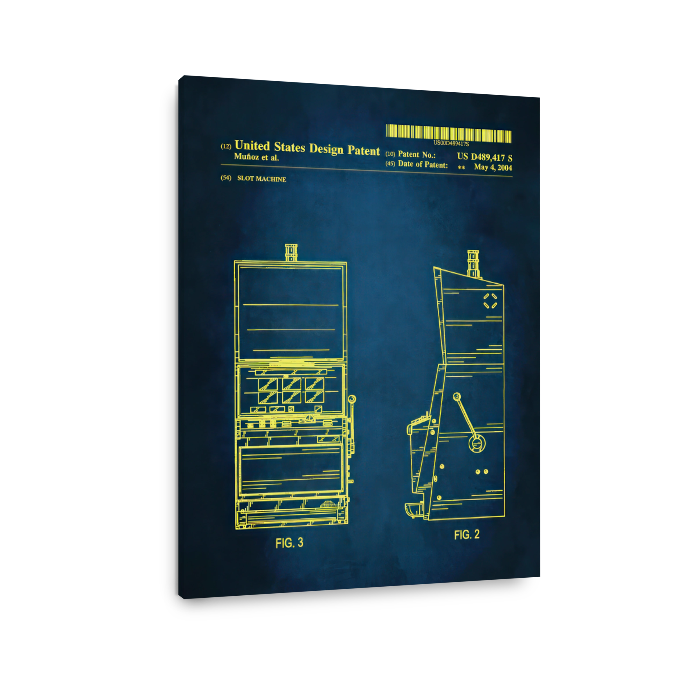 Slot Machine Design Patent Blueprint