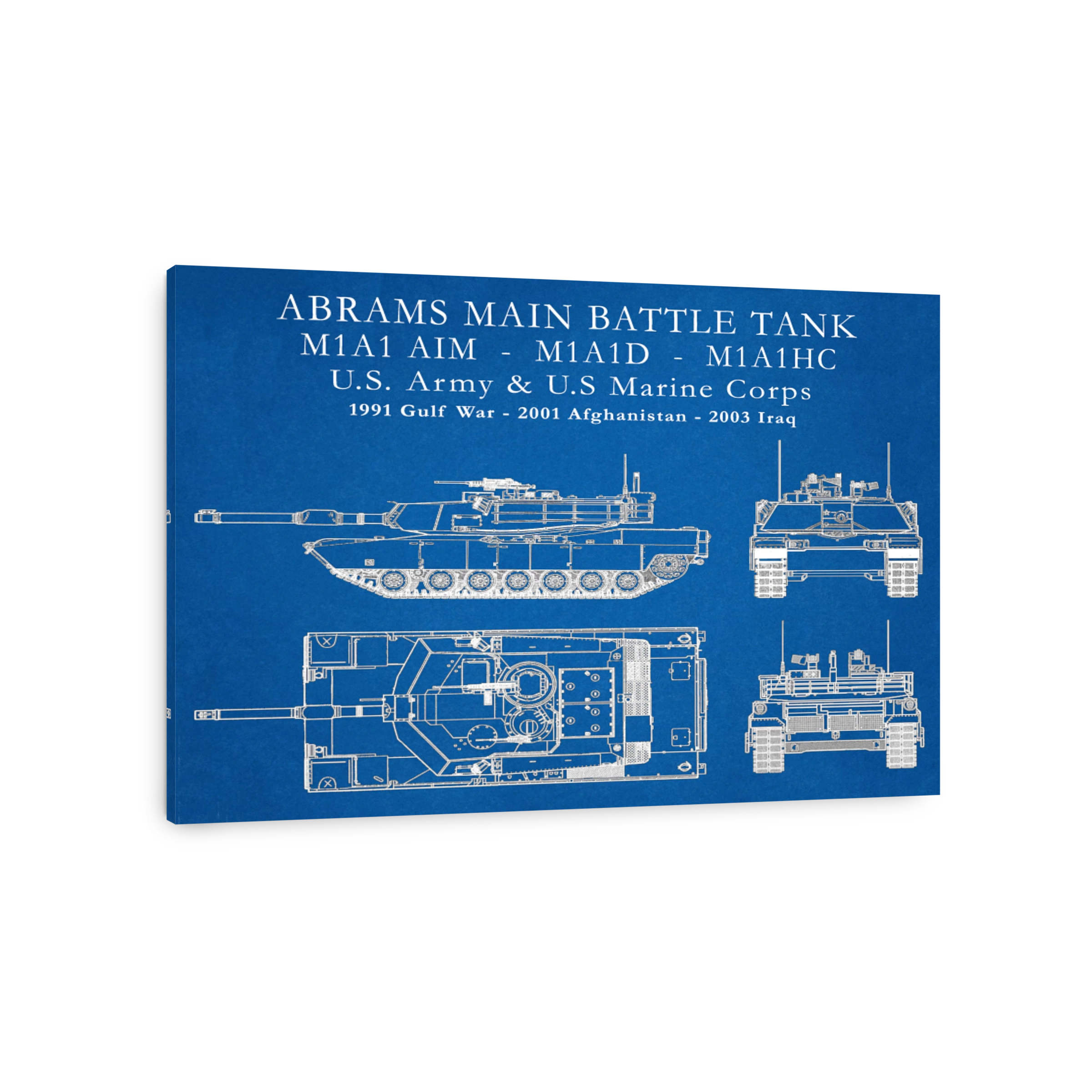 Abrams Main Battle Tank Blueprint
