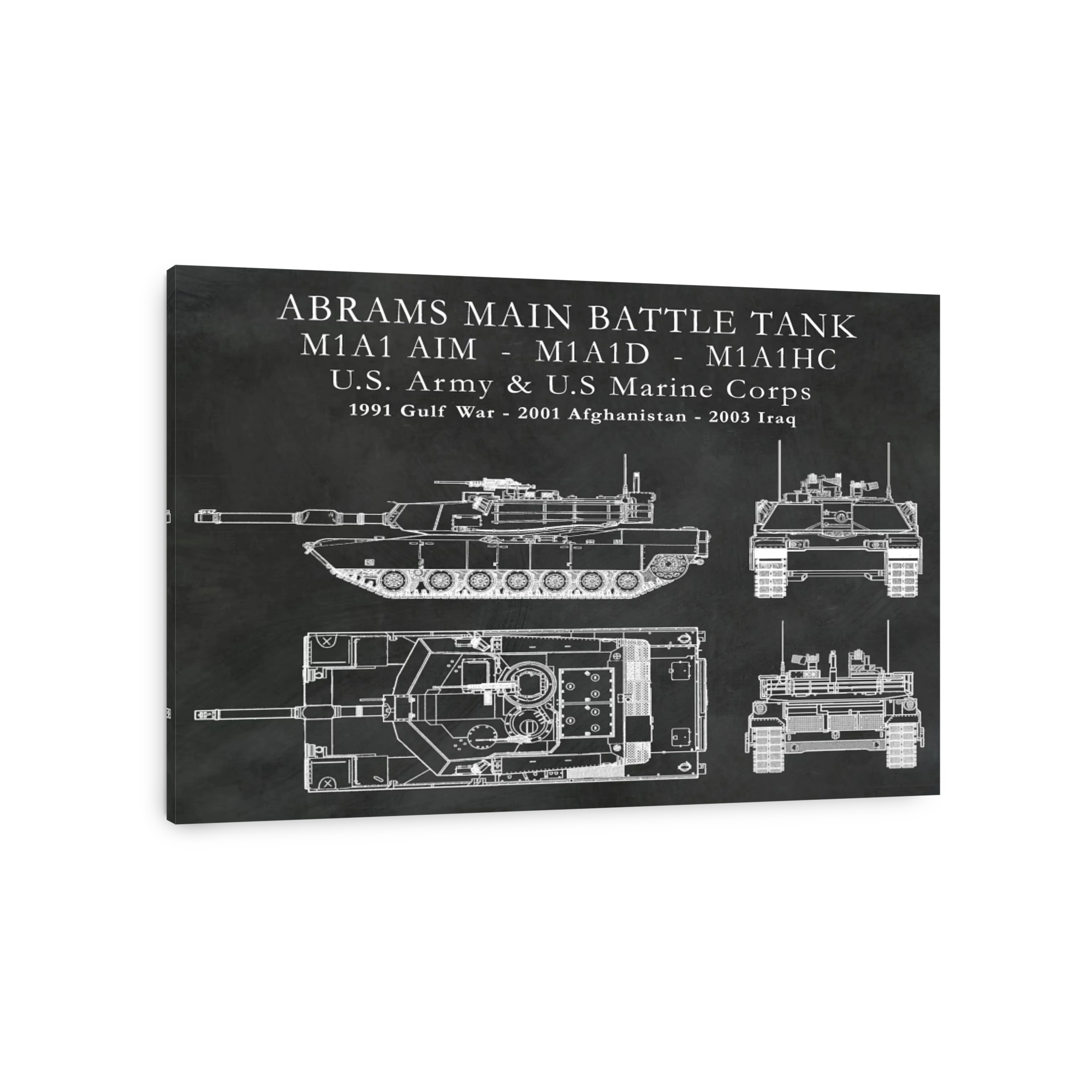 Abrams M1A1 Tank Blueprints