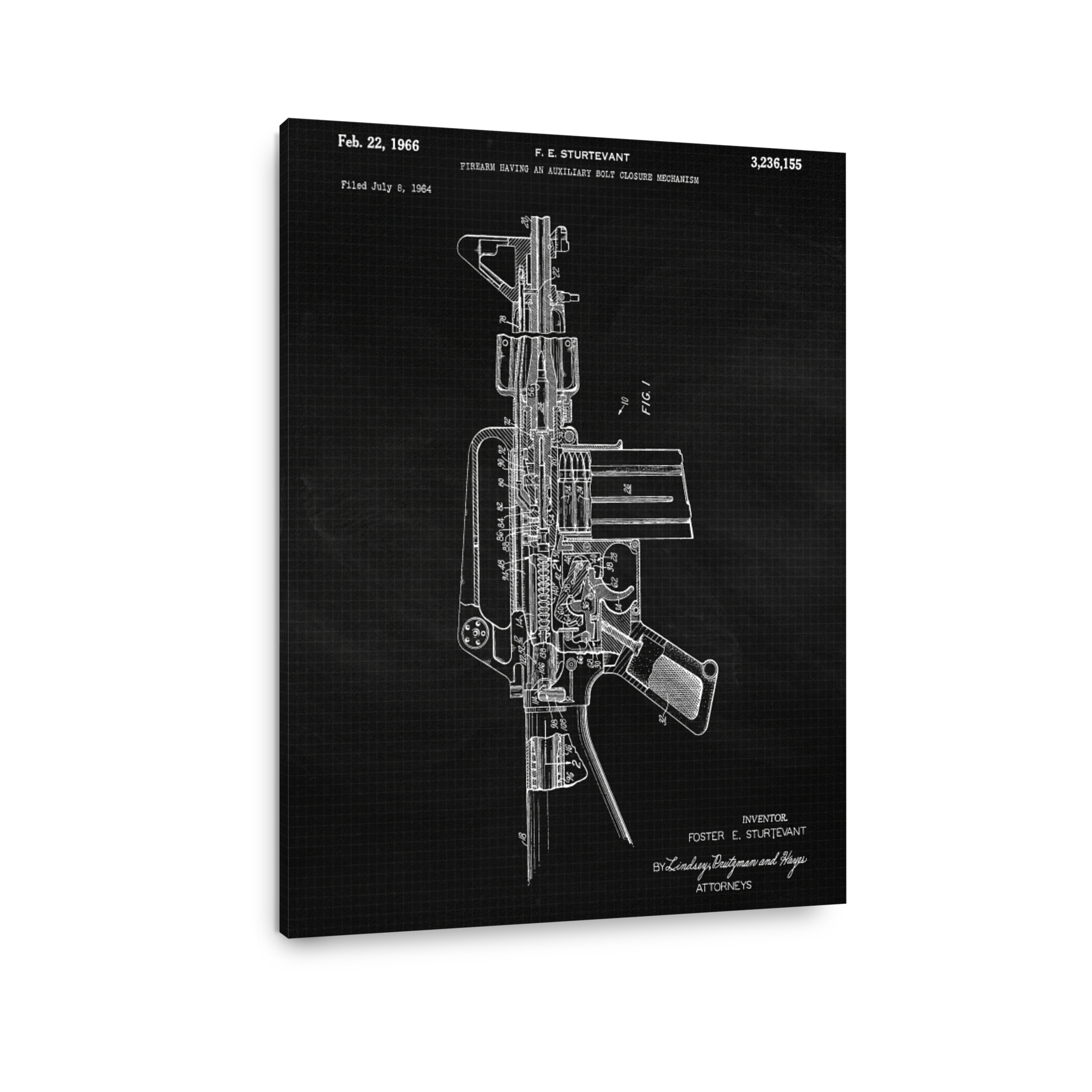 Firearm Auxiliary Bolt Closure Mechanism Blueprint