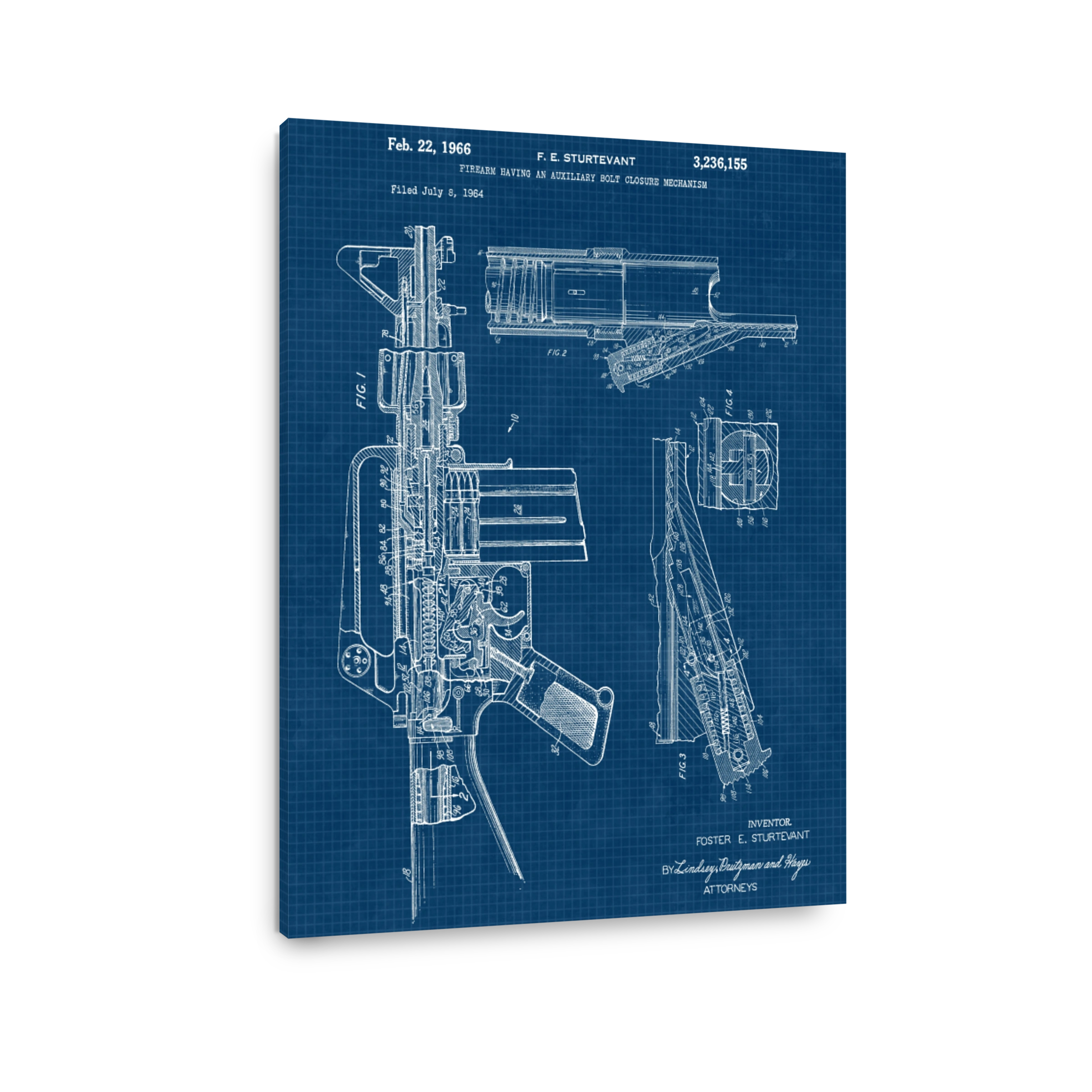 Firearm Auxiliary Bolt Closure Blueprint