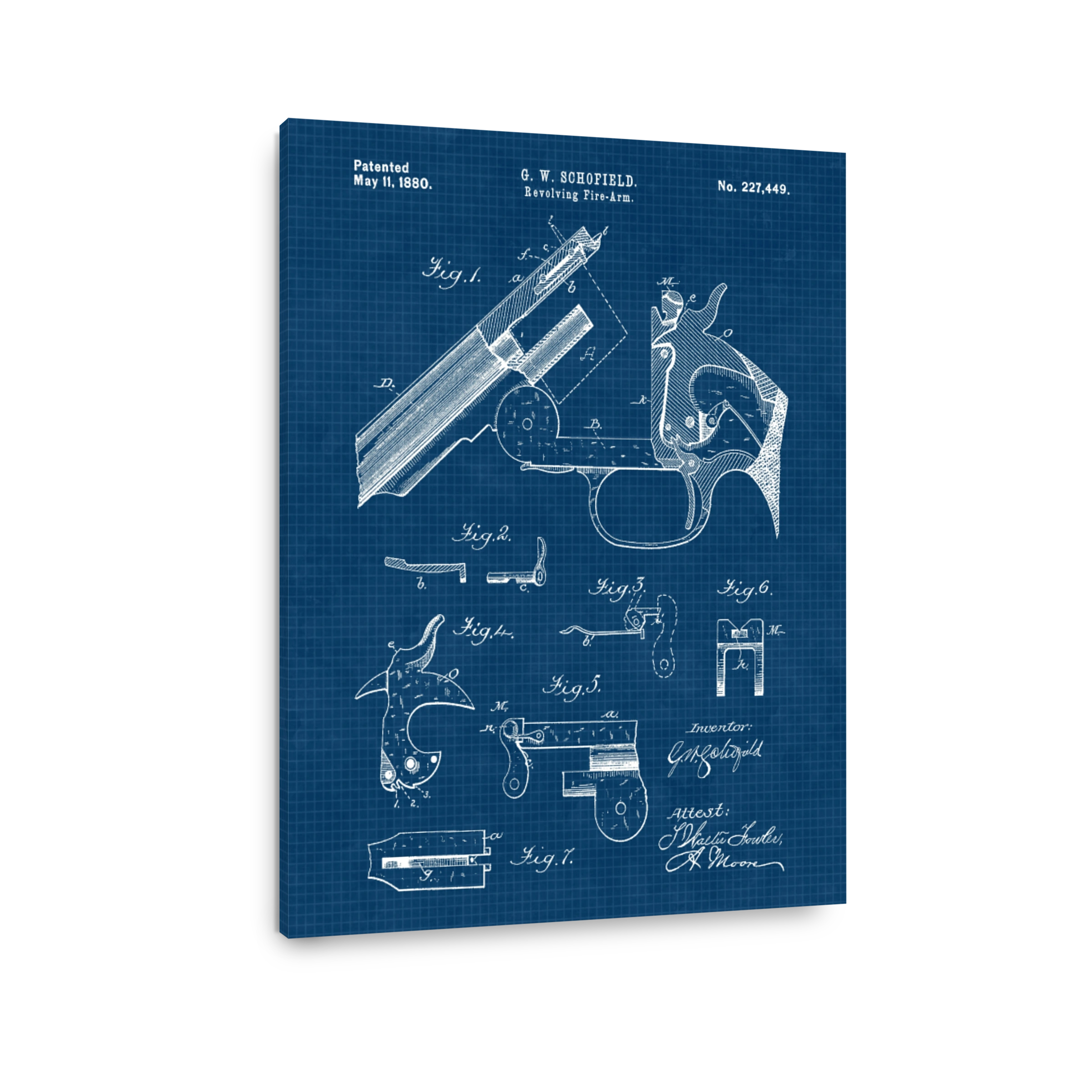 Gun Blueprint Patent Art