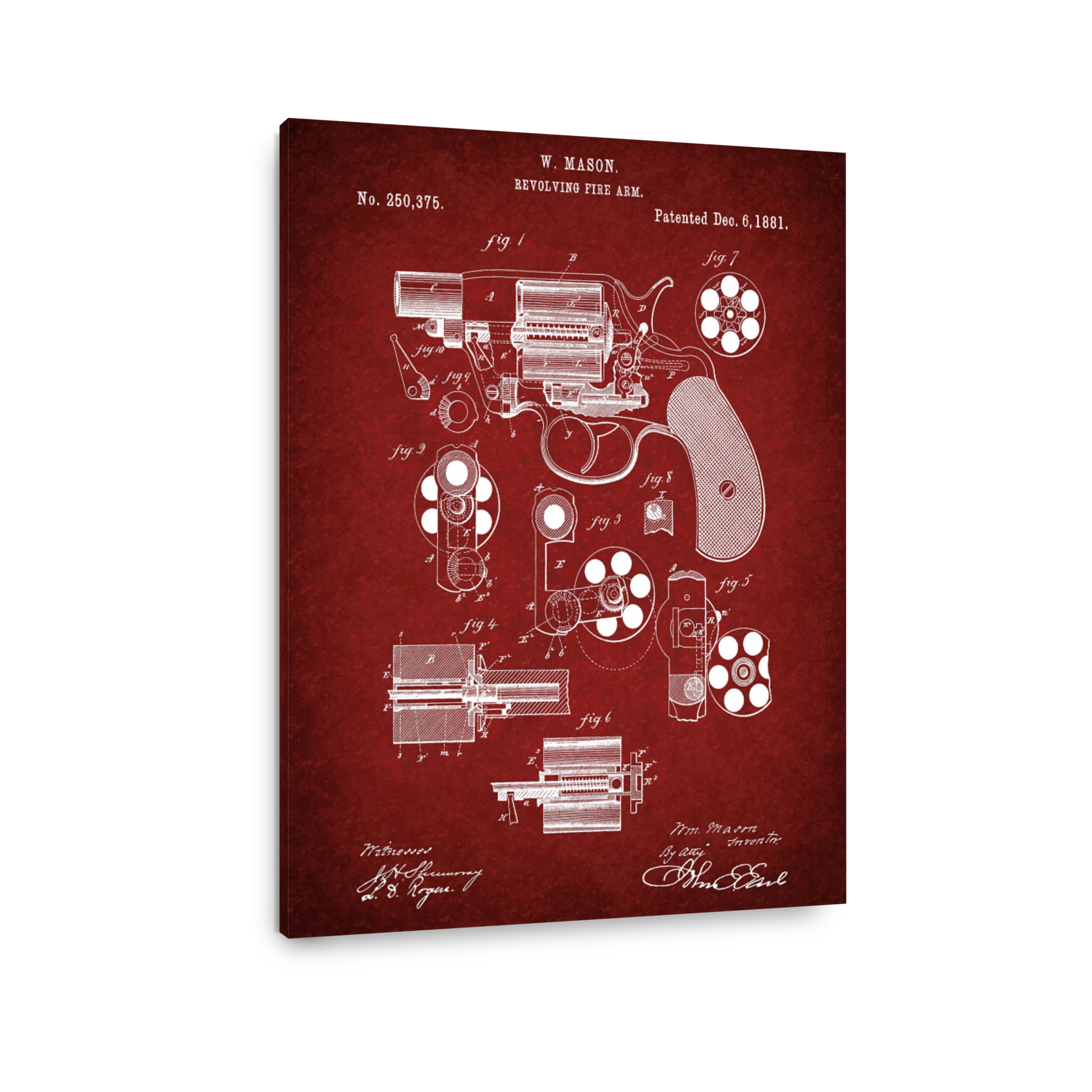 Mason Revolving Fire Arm Blueprint