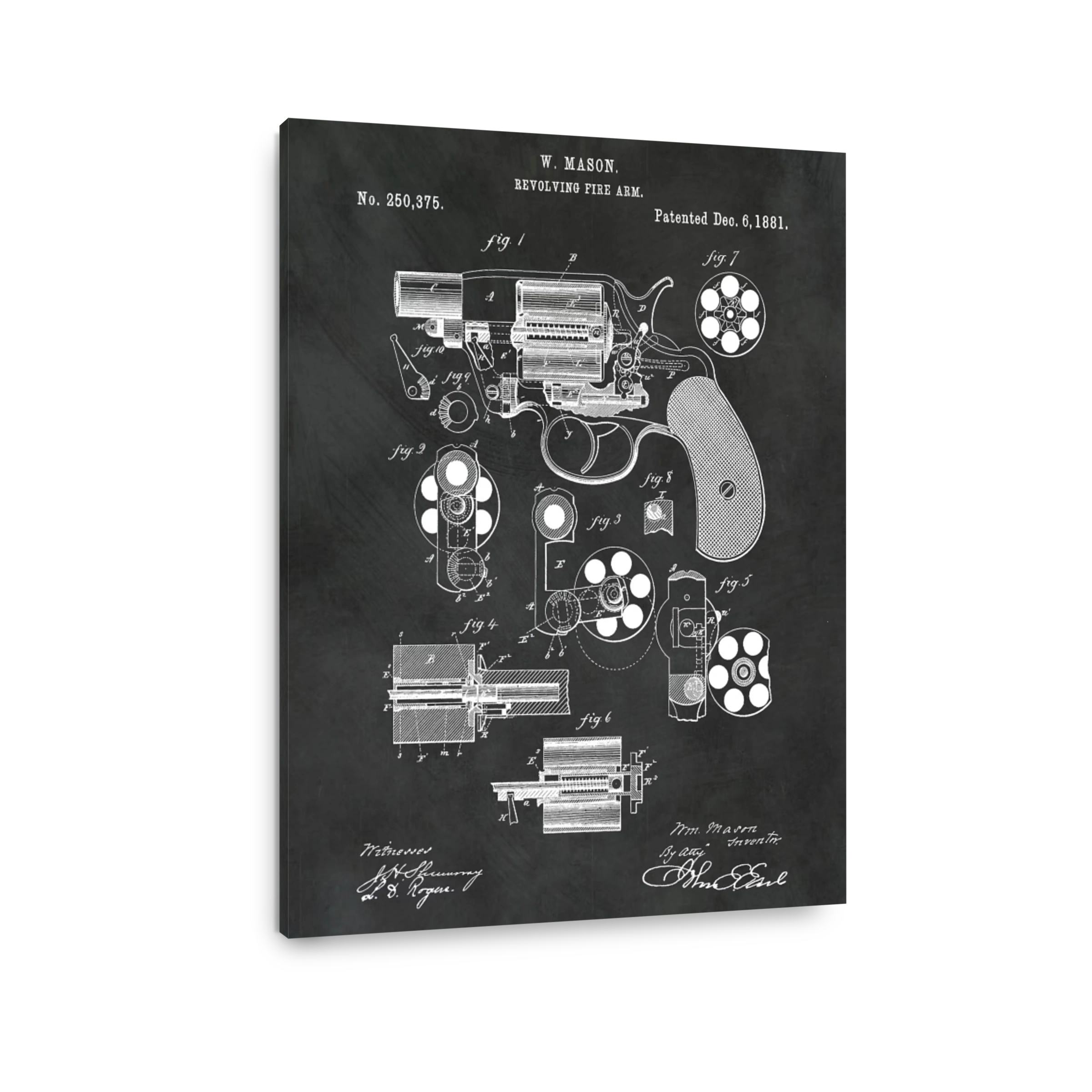 W. Mason Revolving Fire Arm Patent