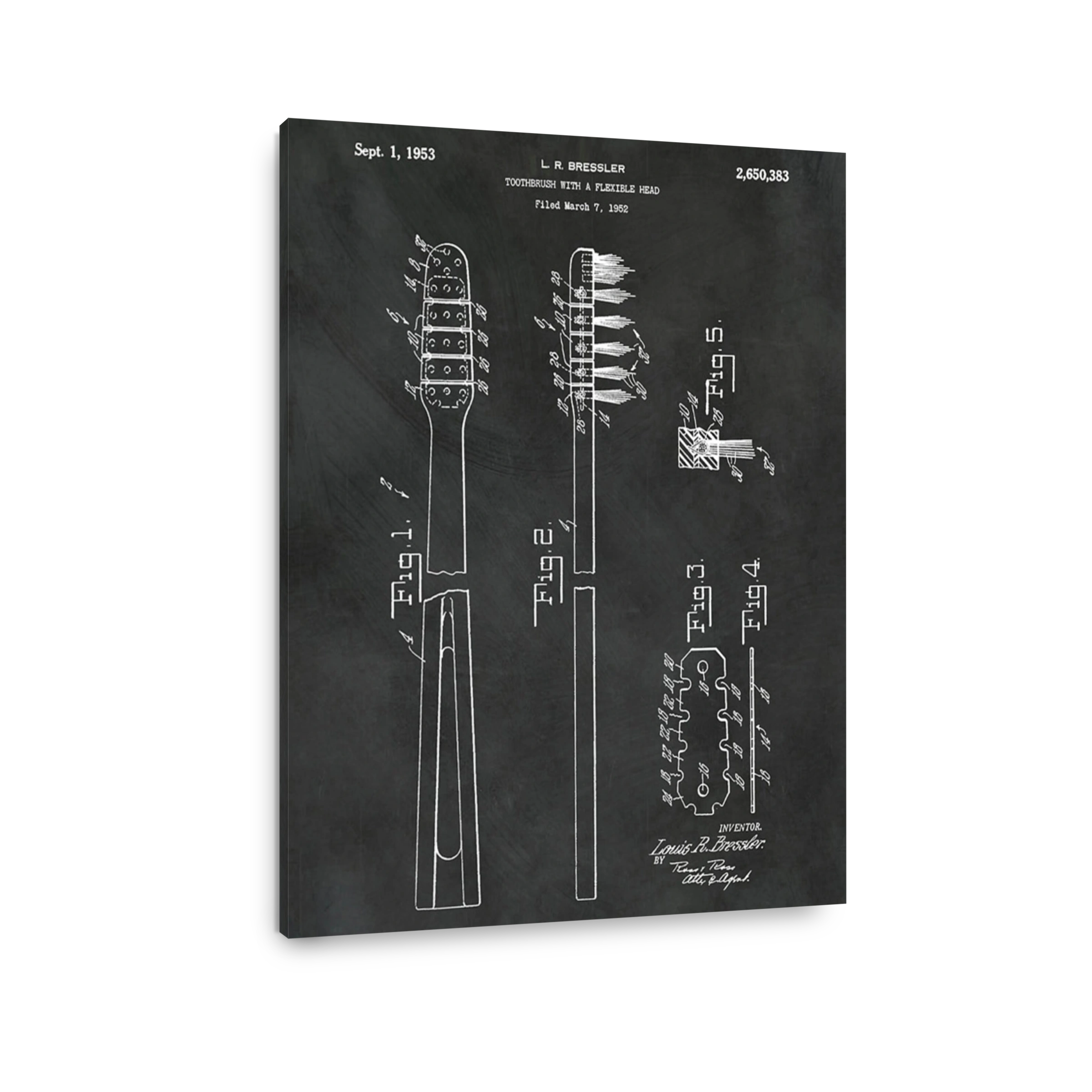 Toothbrush Flexible Head Patent Drawing