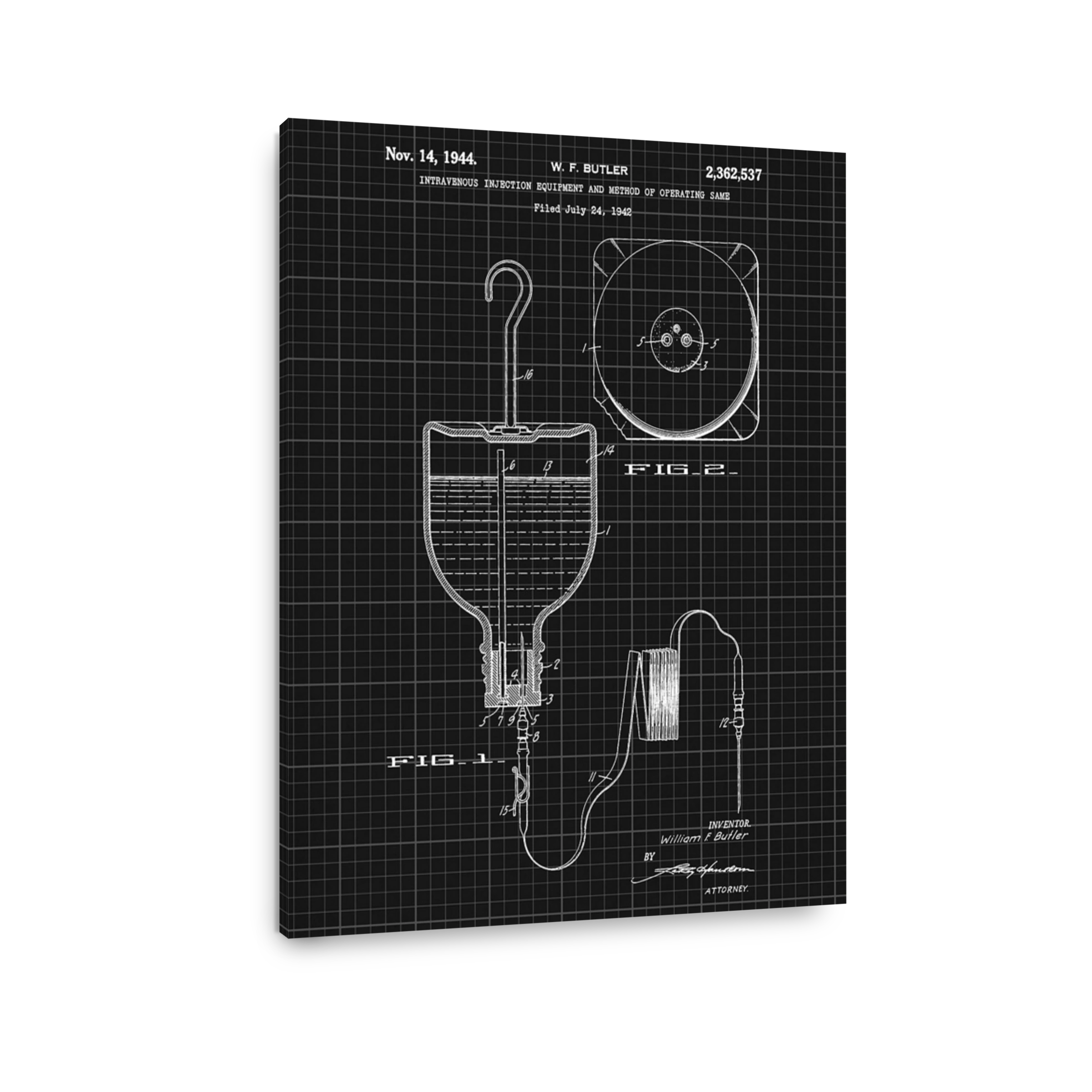 Intravenous Injection Equipment Patent Drawing