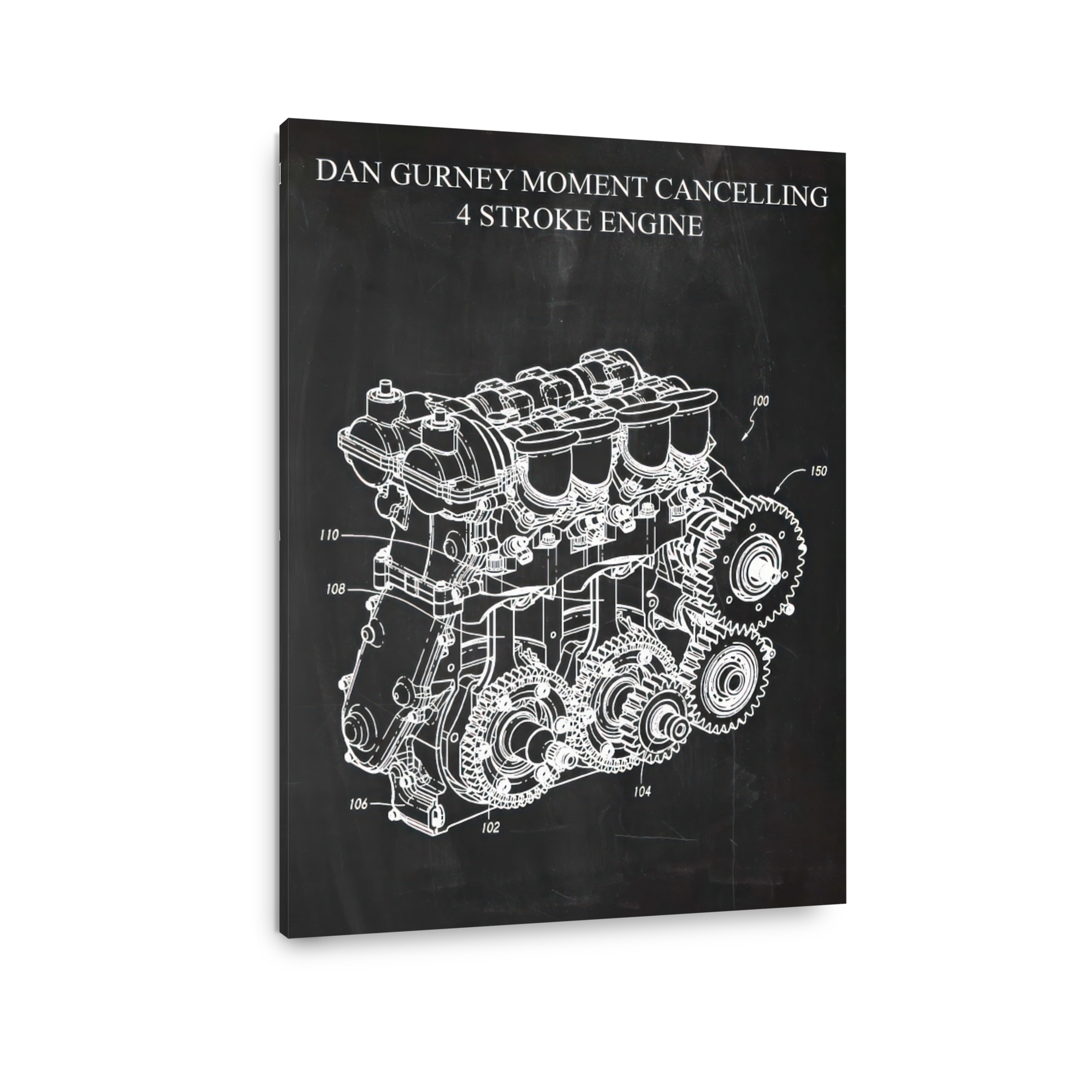 Dan Gurney 4 Stroke Engine Blueprint