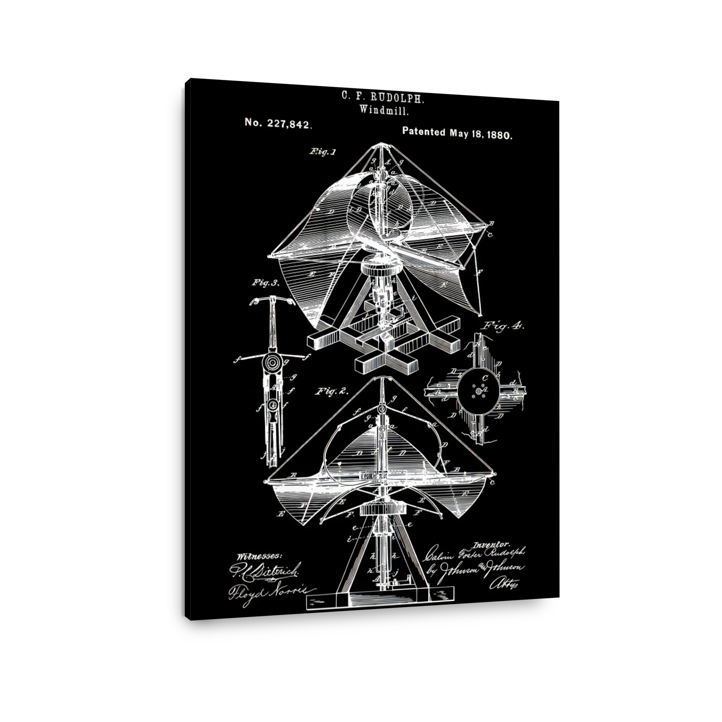 Windmill Patent Drawing