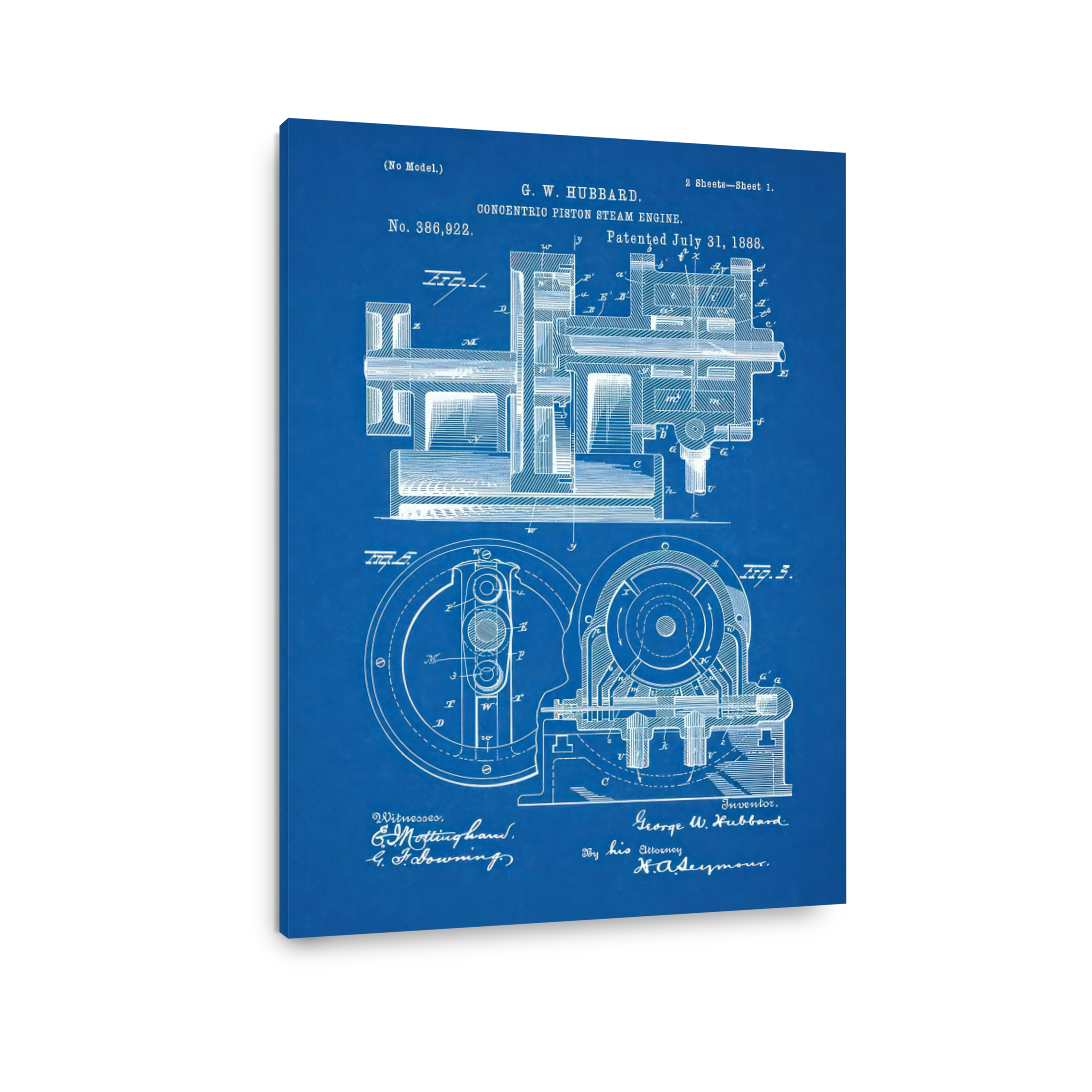Concentric Piston Steam Engine Blueprint
