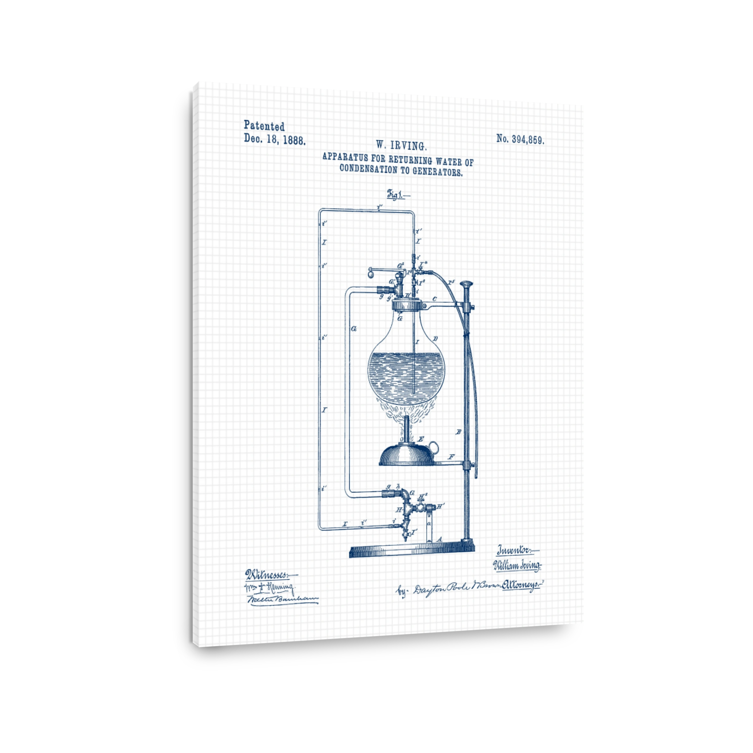 Apparatus for Returning Water Blueprint