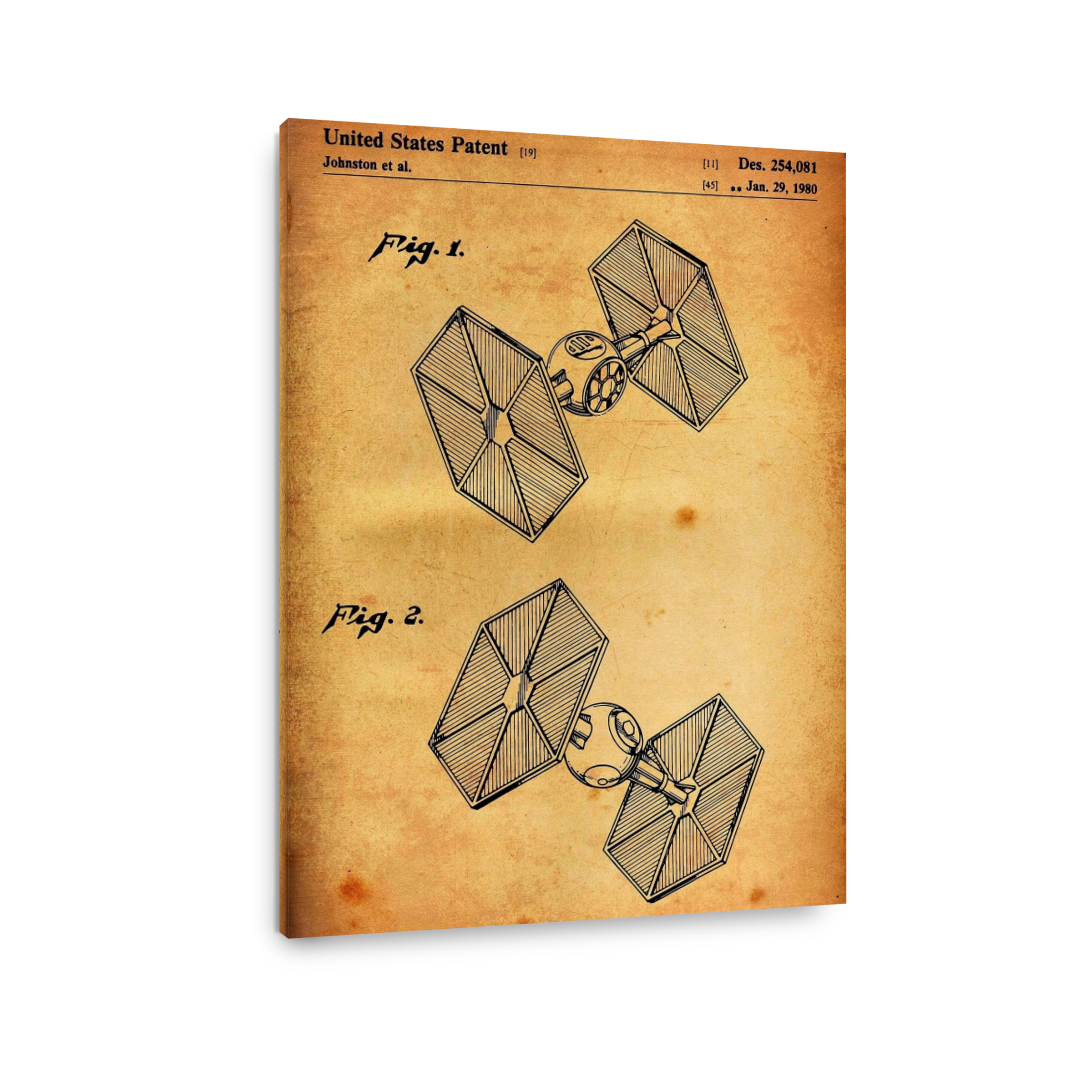 Vintage TIE Fighter Patent Art